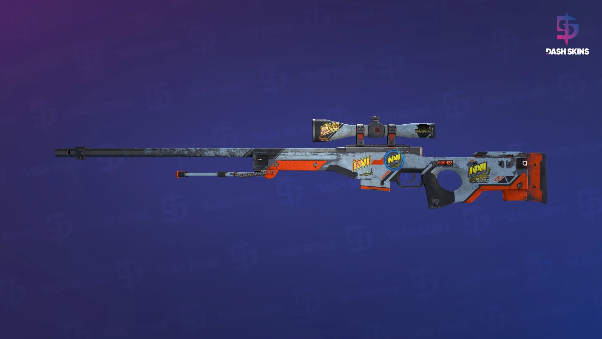 StatTrak™ AWP | Asiimov (Battle-Scarred) Screenshot Playside