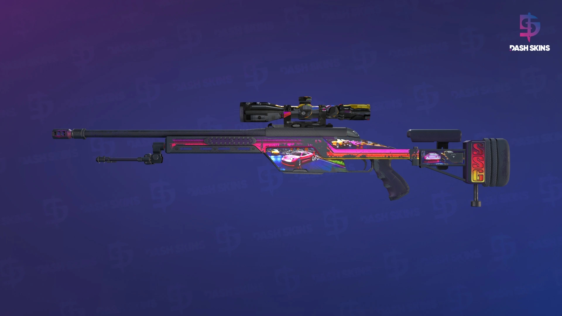 SSG 08 | Turbo Peek (Well-Worn) Screenshot Playside
