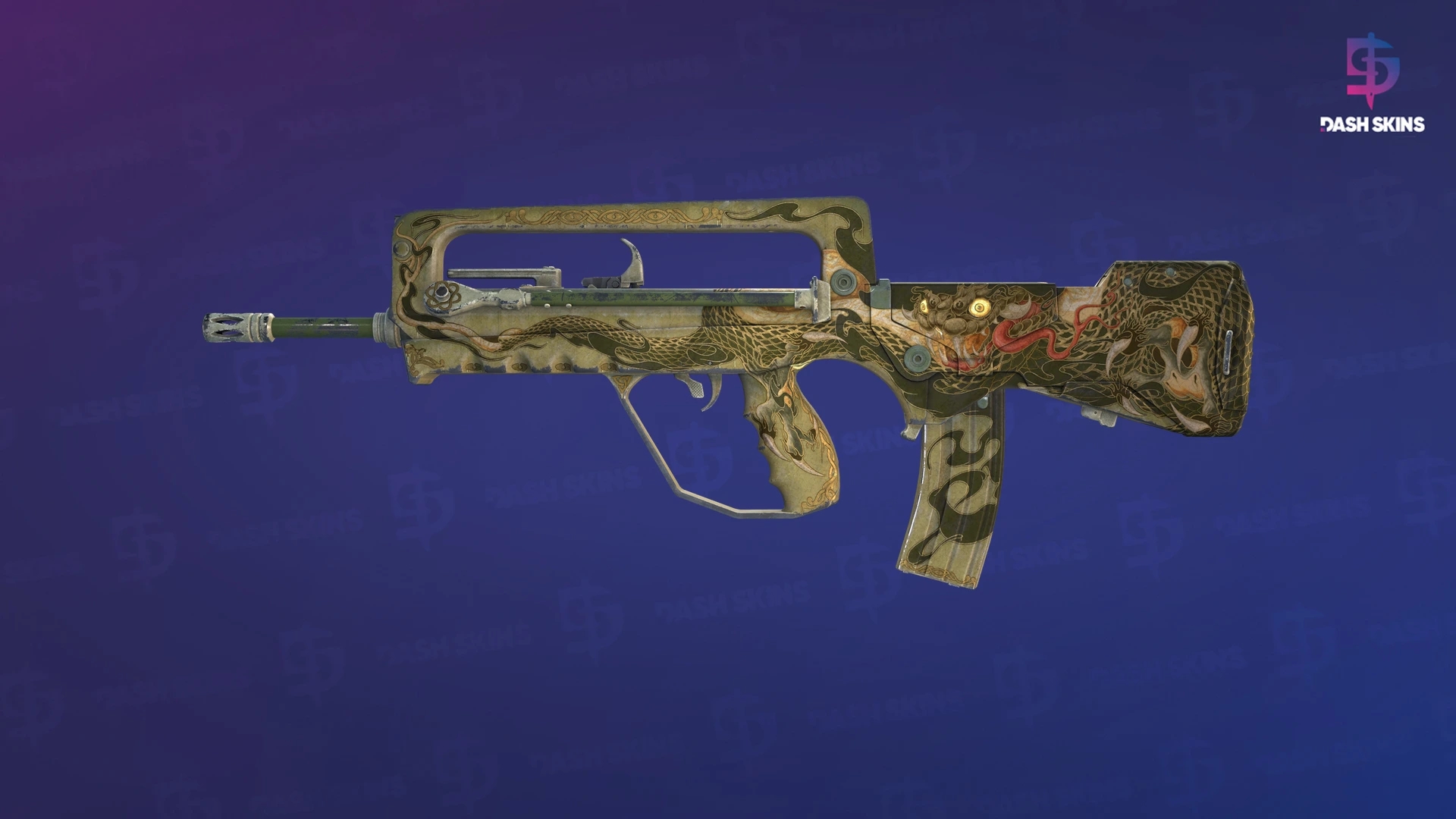 FAMAS | Snake Song (Well-Worn) Screenshot Playside