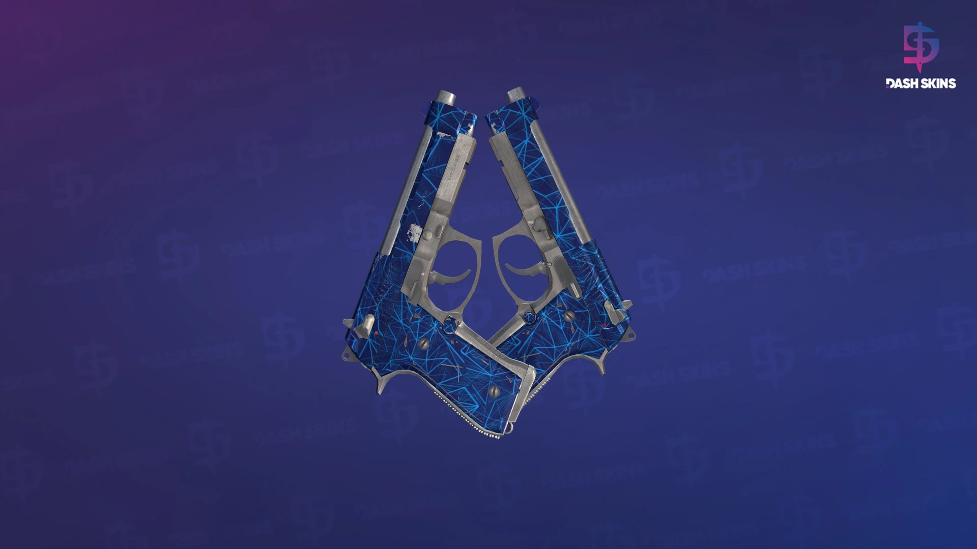 Dual Berettas | Cobalt Quartz (Field-Tested) Screenshot Playside