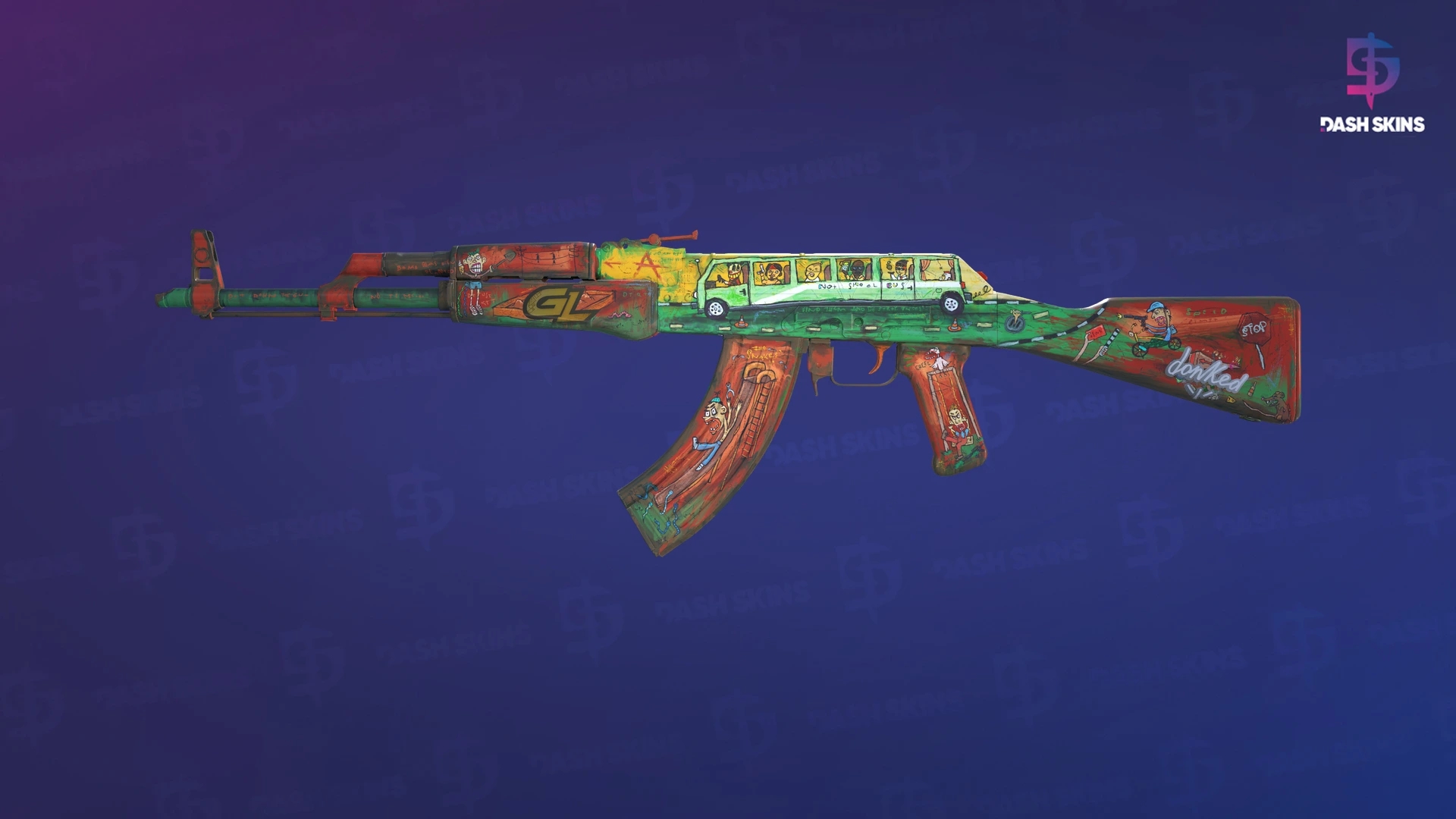 AK-47 | The Outsiders (Minimal Wear) Screenshot Playside