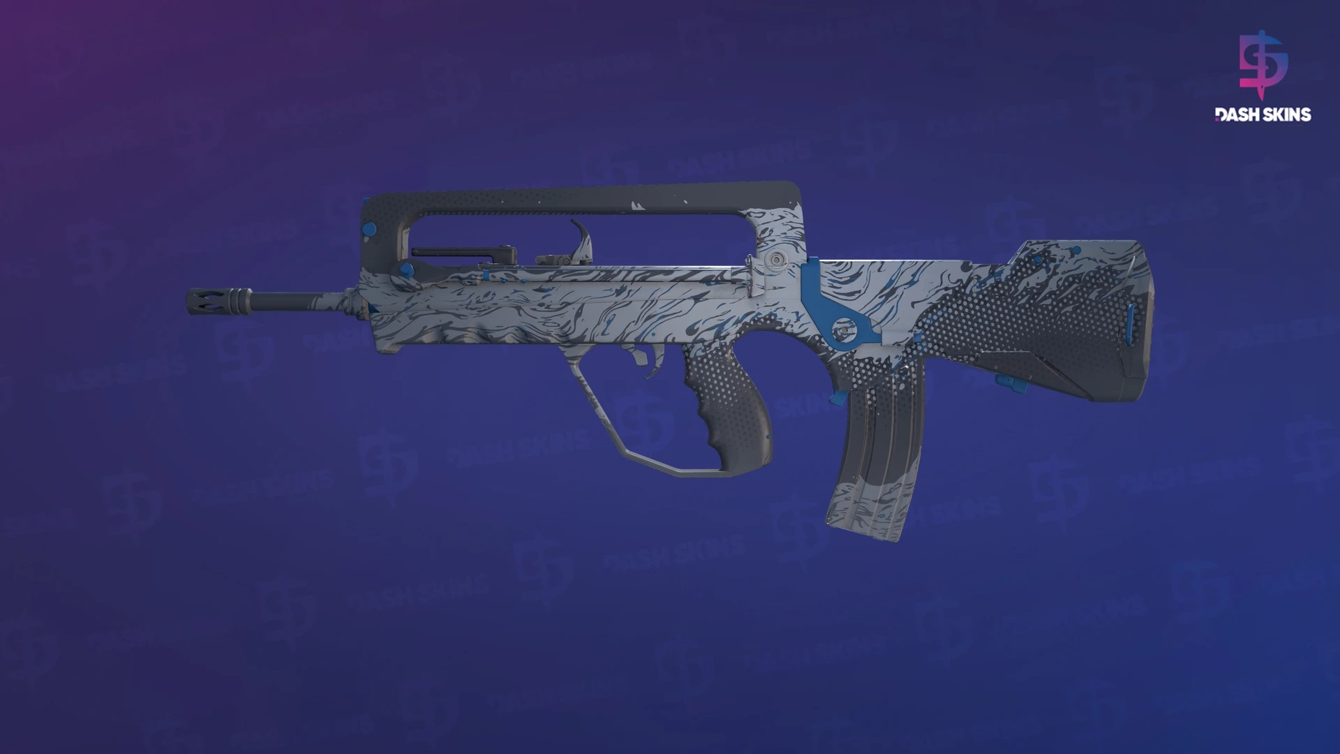 FAMAS | Halftone Wash (Factory New) Screenshot Playside