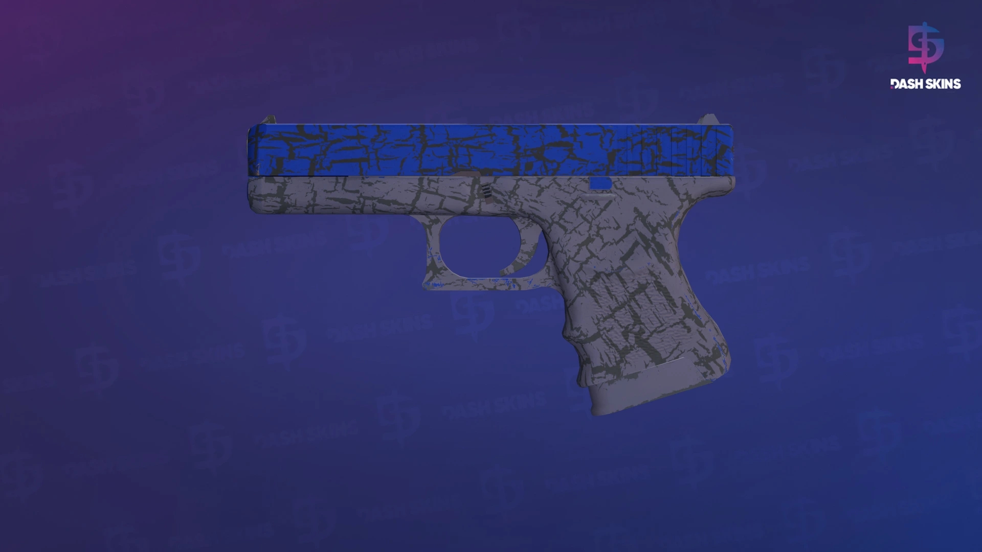 Glock-18 | Blue Fissure (Minimal Wear) Screenshot Playside