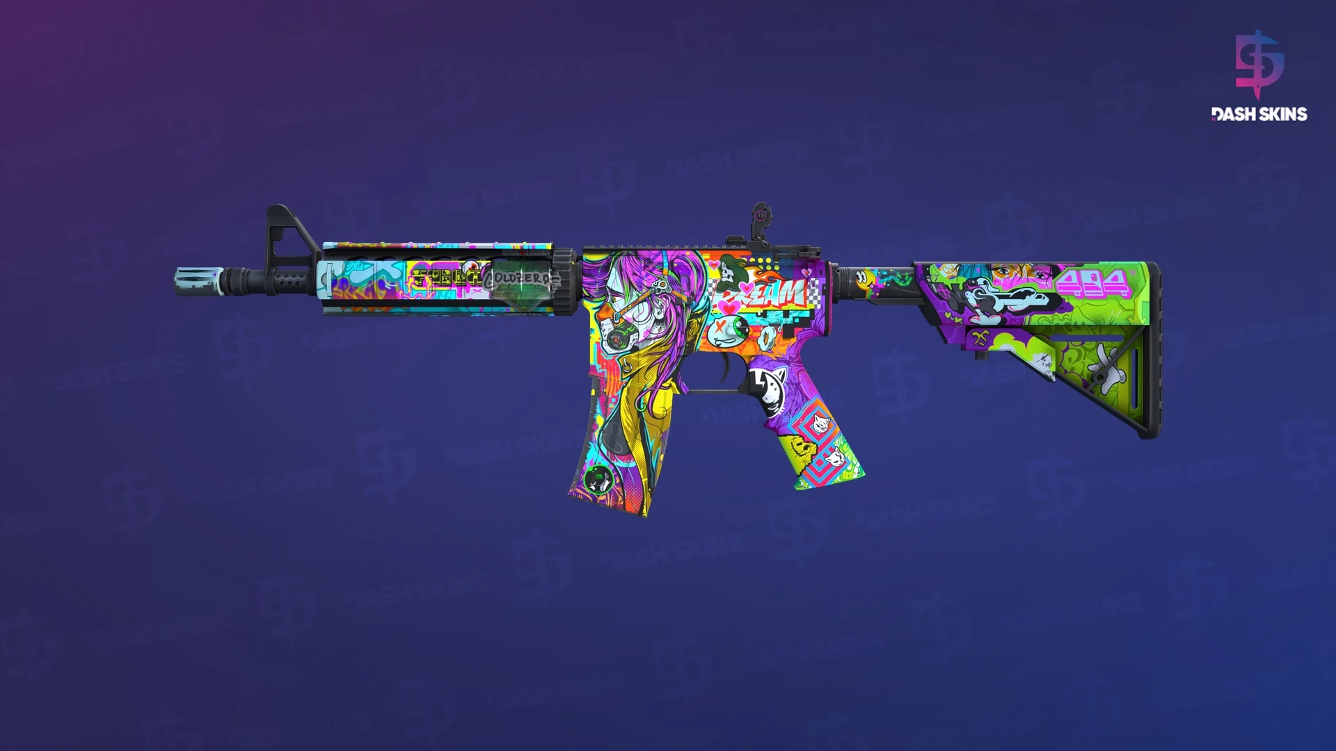 M4A4 | In Living Color (Minimal Wear) Screenshot Playside