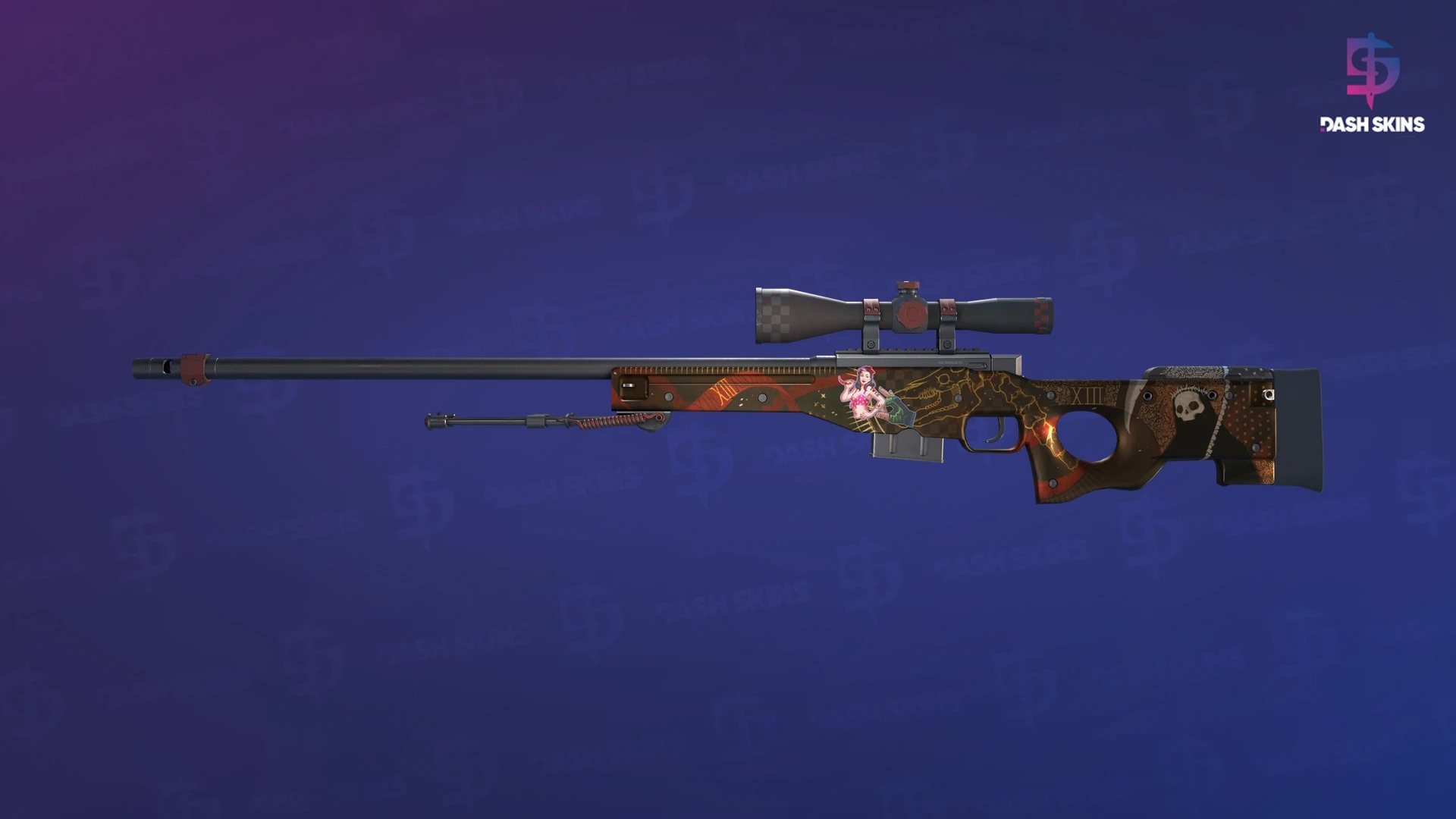 AWP | Mortis (Well-Worn) Screenshot Playside