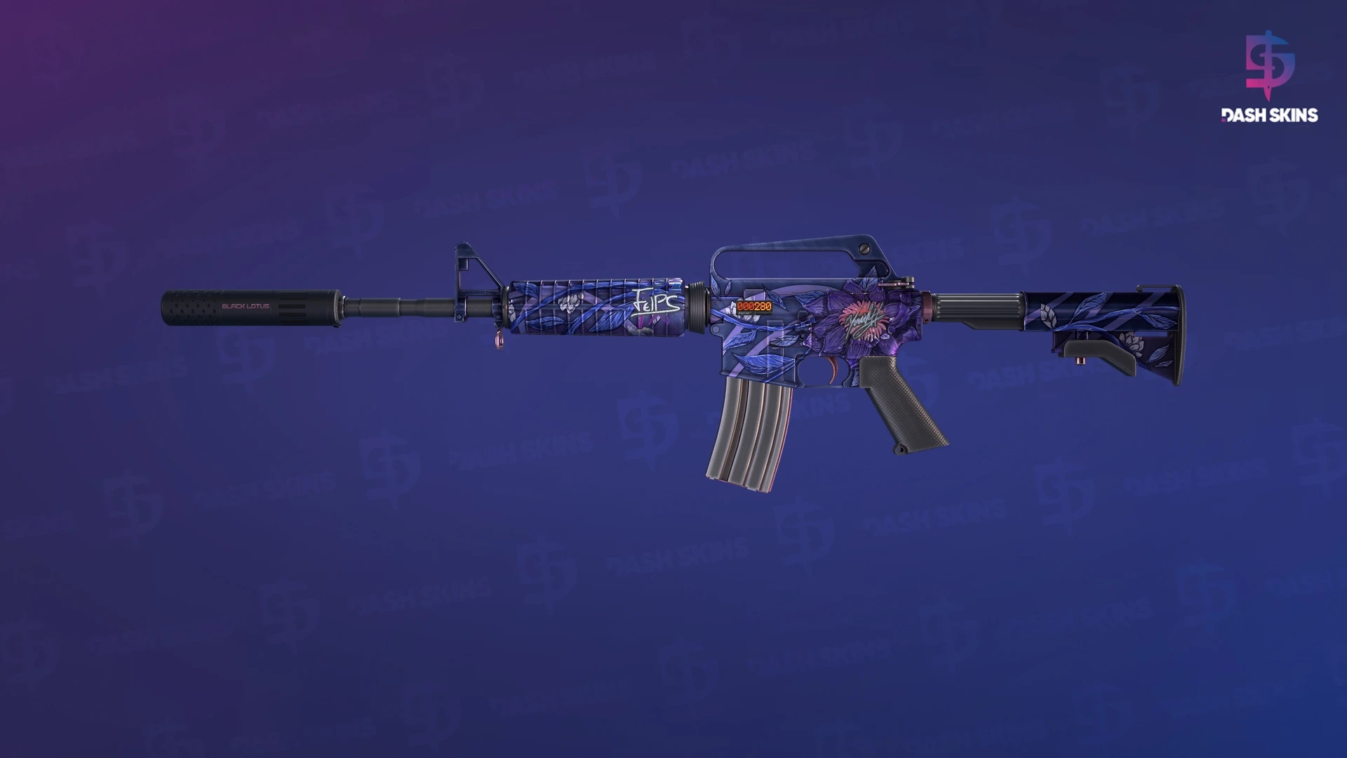 StatTrak™ M4A1-S | Black Lotus (Field-Tested) Screenshot Playside