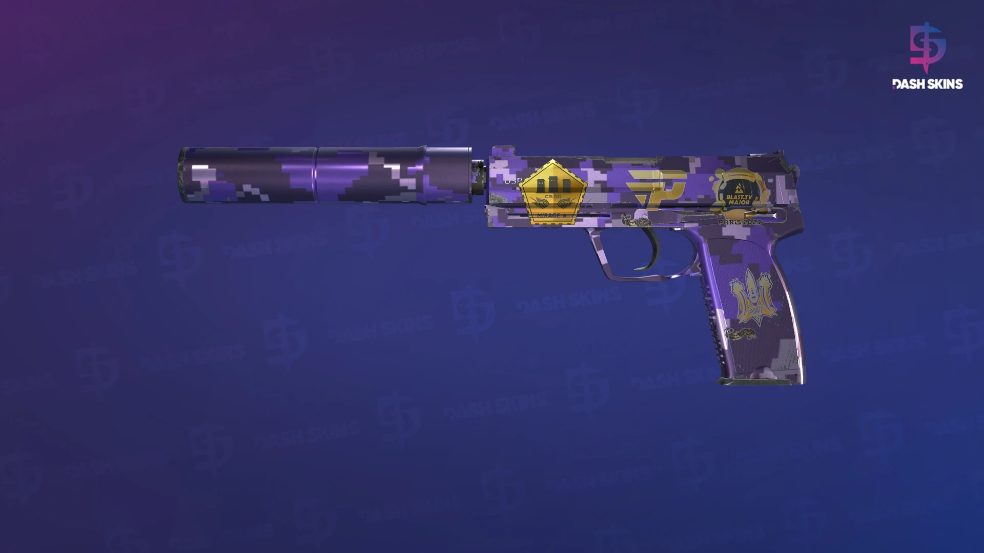 Souvenir USP-S | Purple DDPAT (Minimal Wear) Screenshot Playside