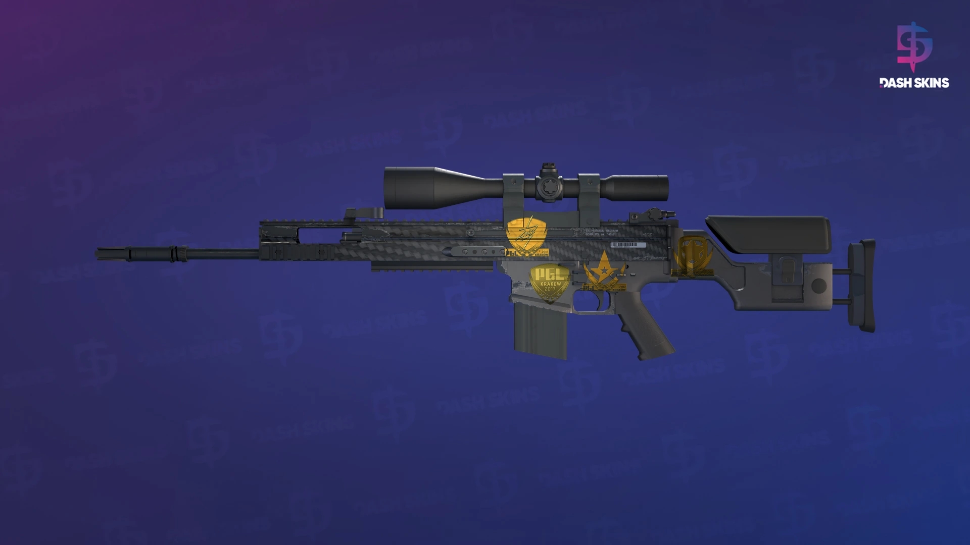 Souvenir SCAR-20 | Carbon Fiber (Minimal Wear) Screenshot Playside