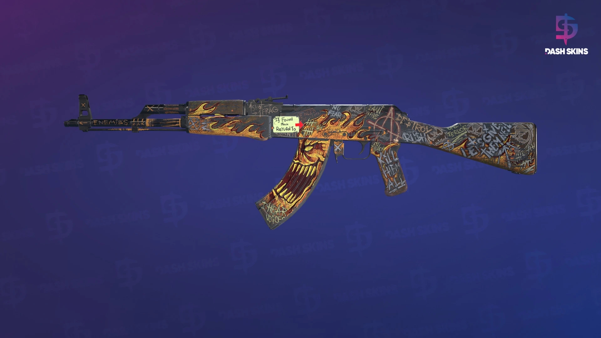 AK-47 | Searing Rage (Battle-Scarred) Screenshot Playside