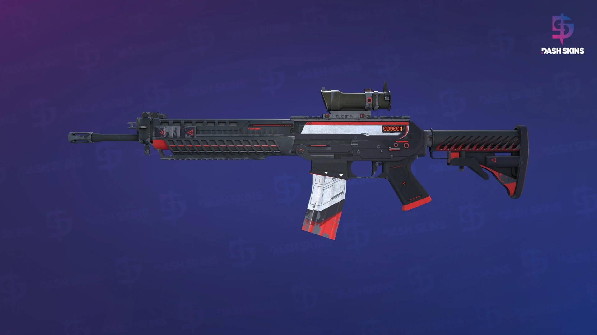 StatTrak™ SG 553 | Cyrex (Well-Worn) Screenshot Playside