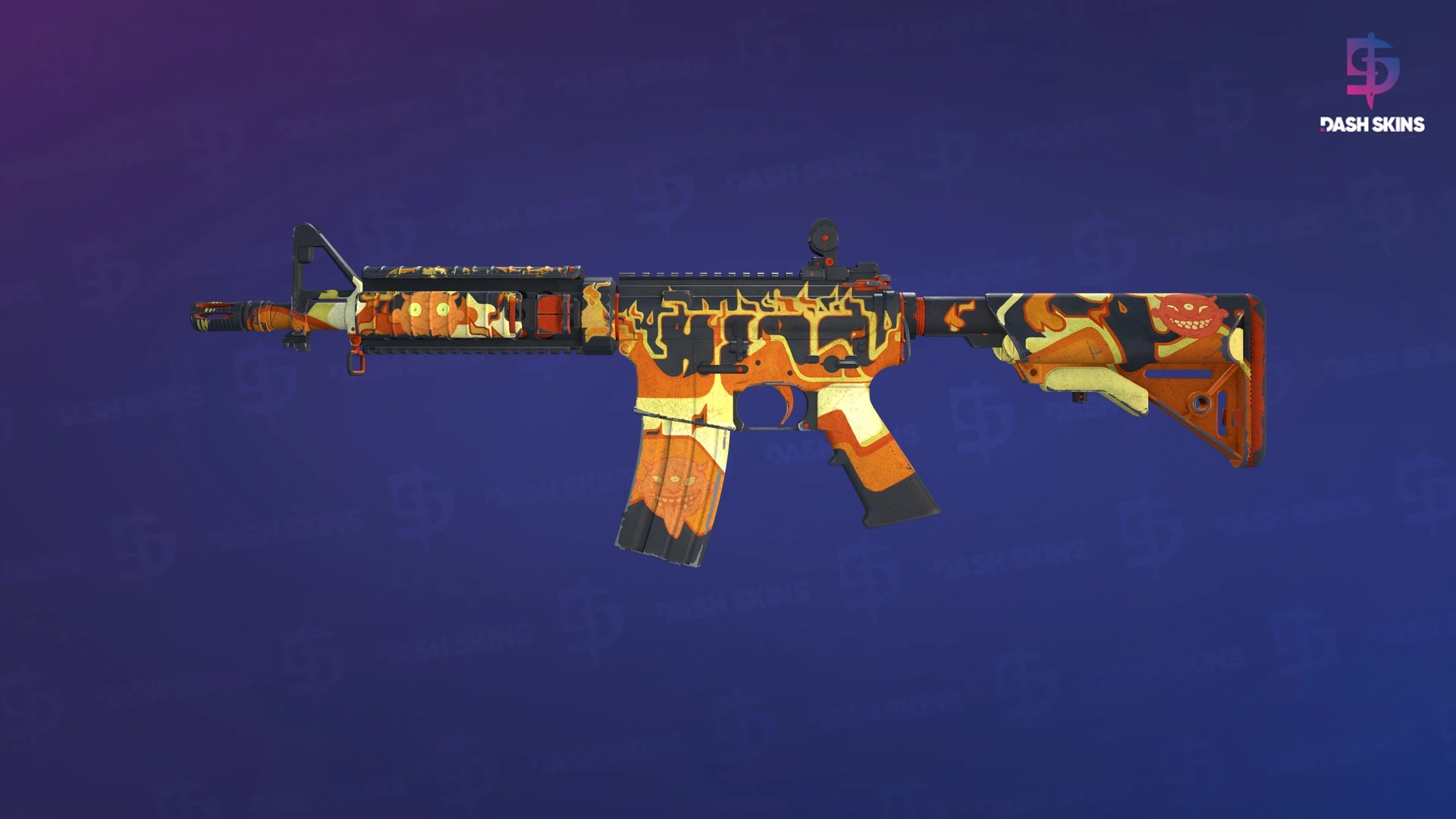 M4A4 | Hellish (Well-Worn) Screenshot Playside