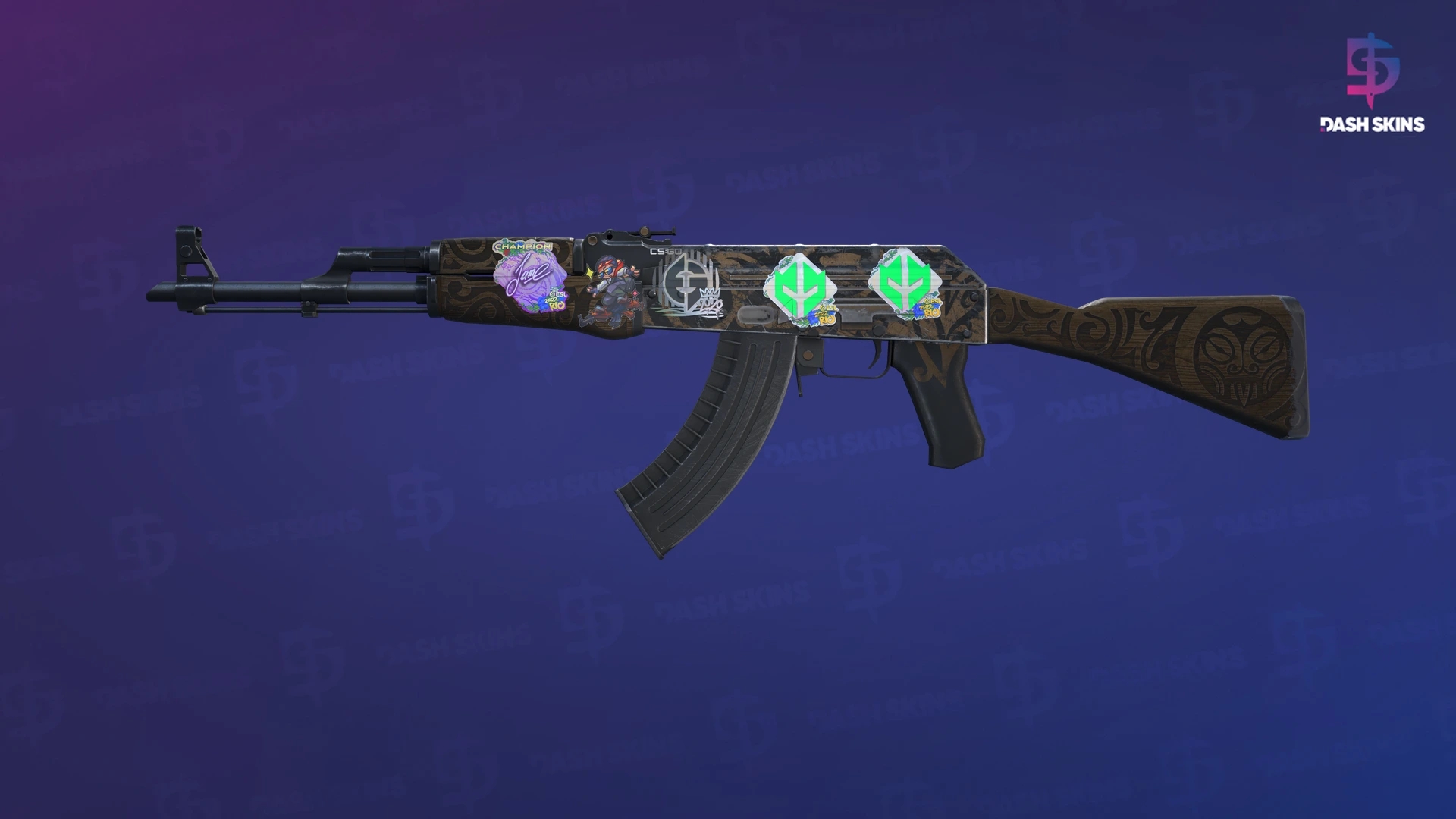 AK-47 | Uncharted (Battle-Scarred) Screenshot Playside