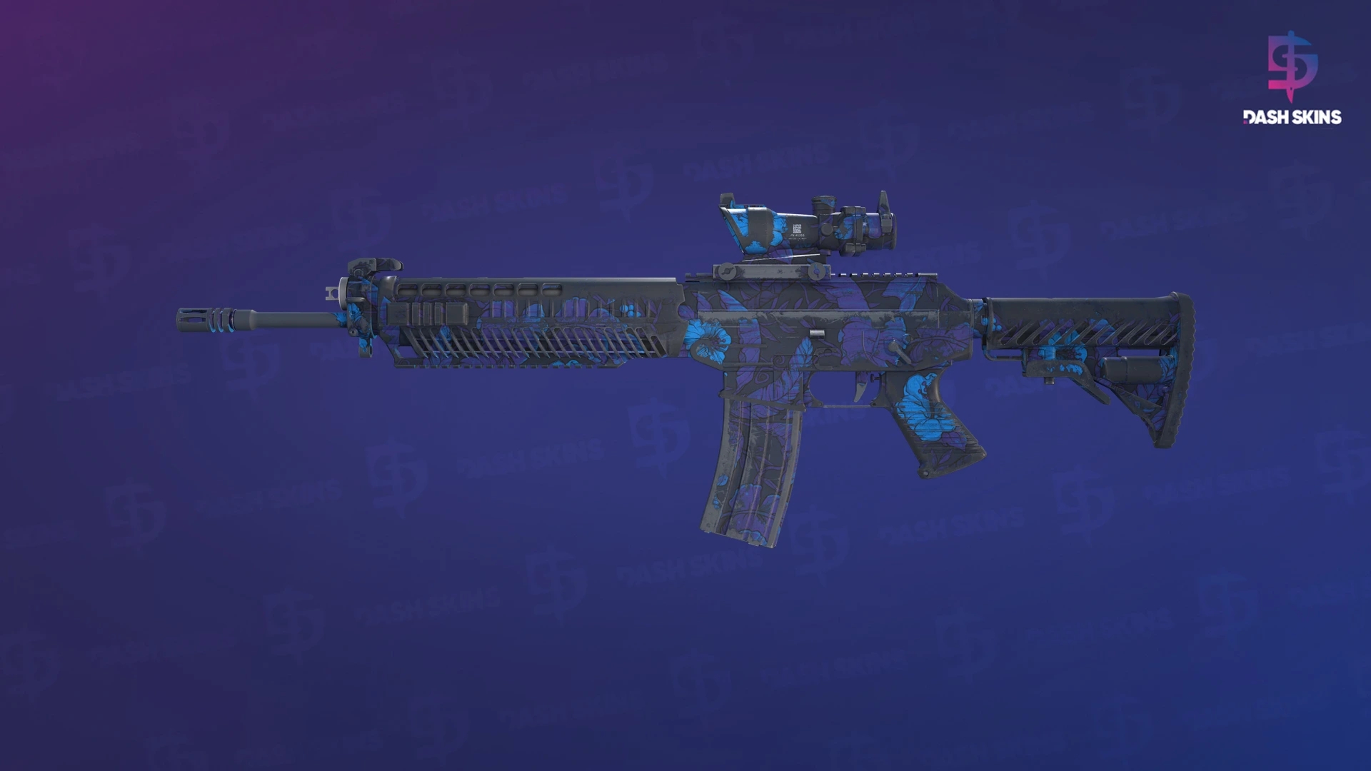 SG 553 | Aloha (Well-Worn) Screenshot Playside