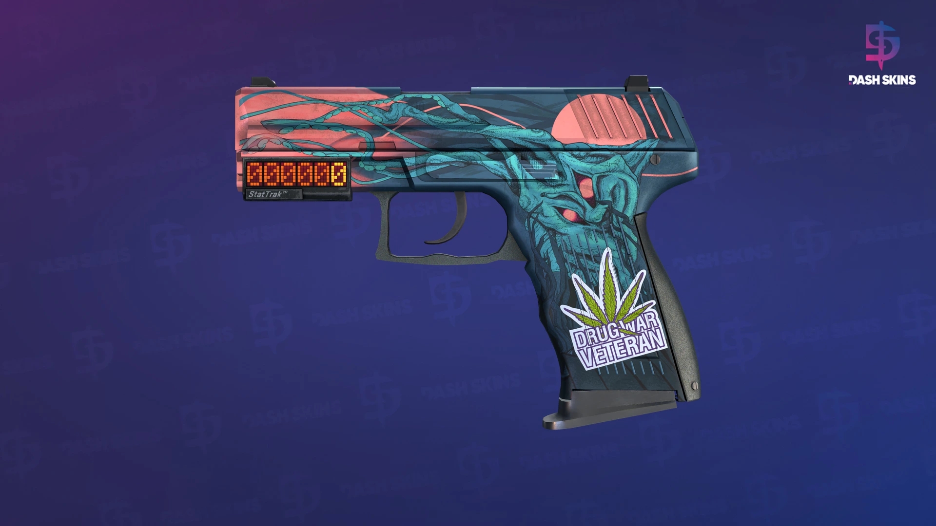 StatTrak™ P2000 | Gnarled (Minimal Wear) Screenshot Playside