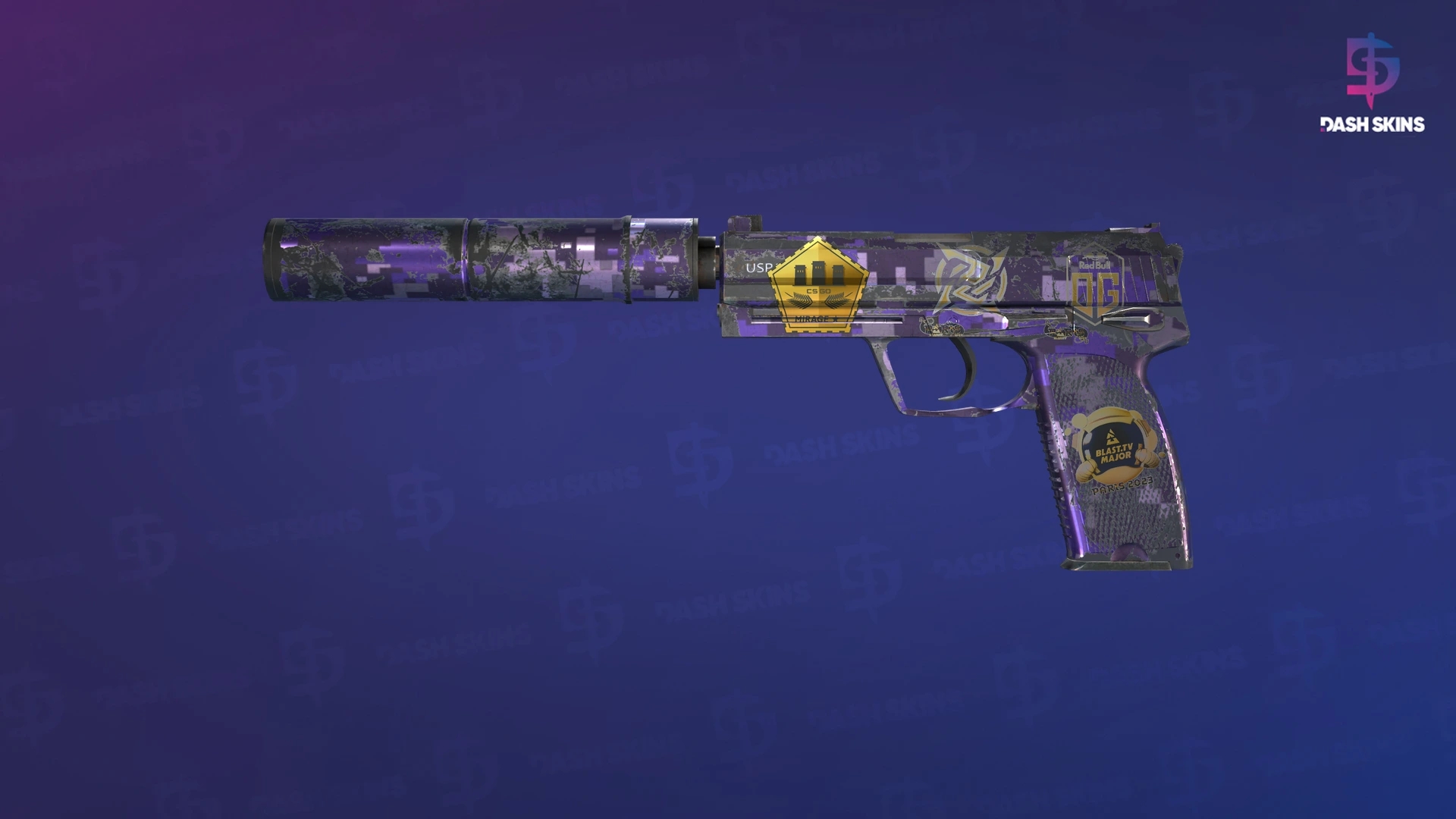 Souvenir USP-S | Purple DDPAT (Well-Worn) Screenshot Playside