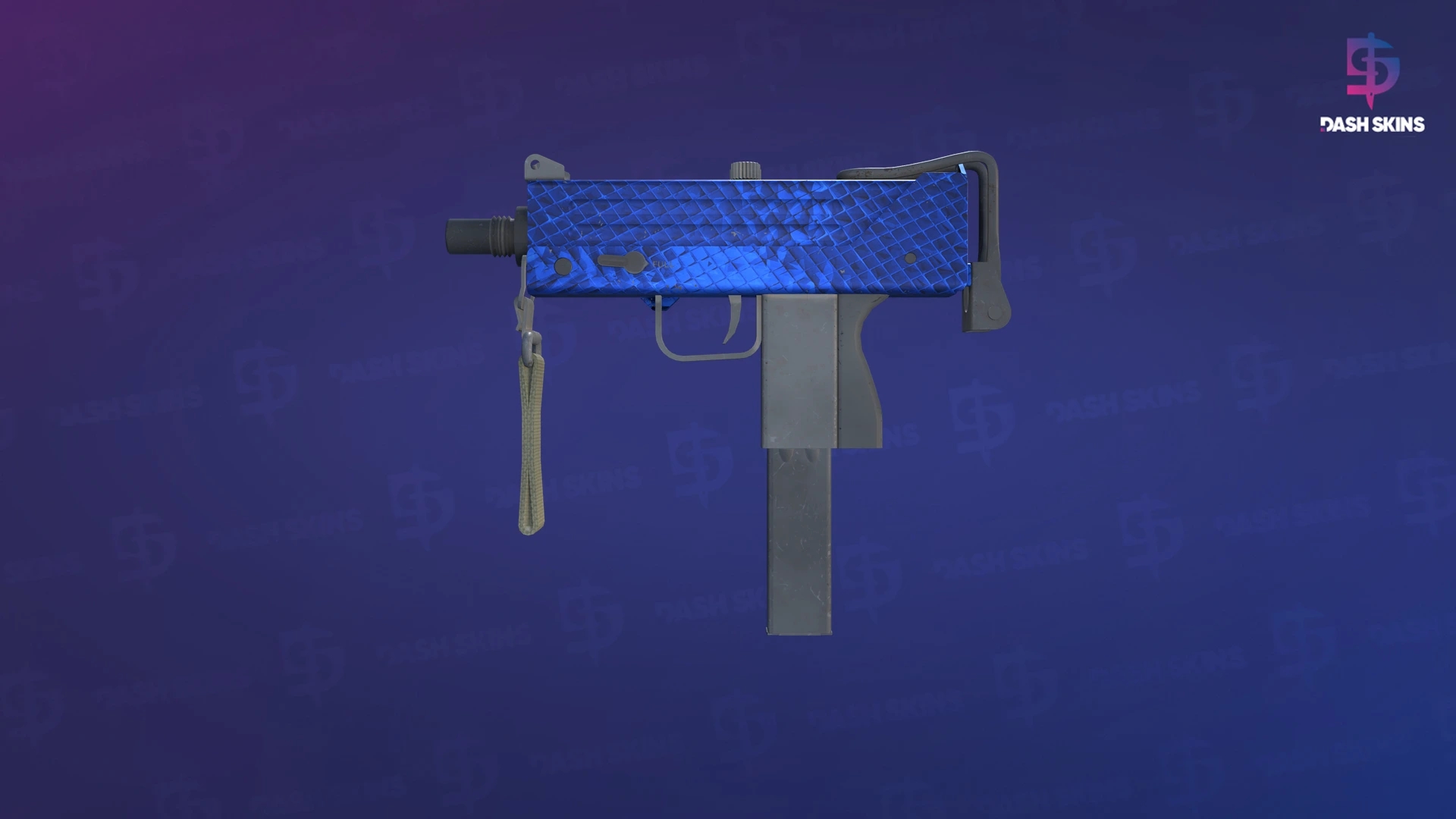 MAC-10 | Lapis Gator (Field-Tested) Screenshot Playside