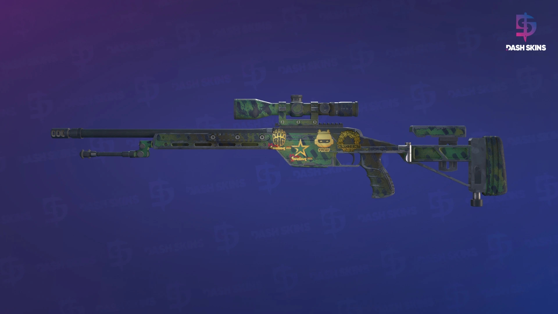 Souvenir SSG 08 | Jungle Dashed (Field-Tested) Screenshot Playside