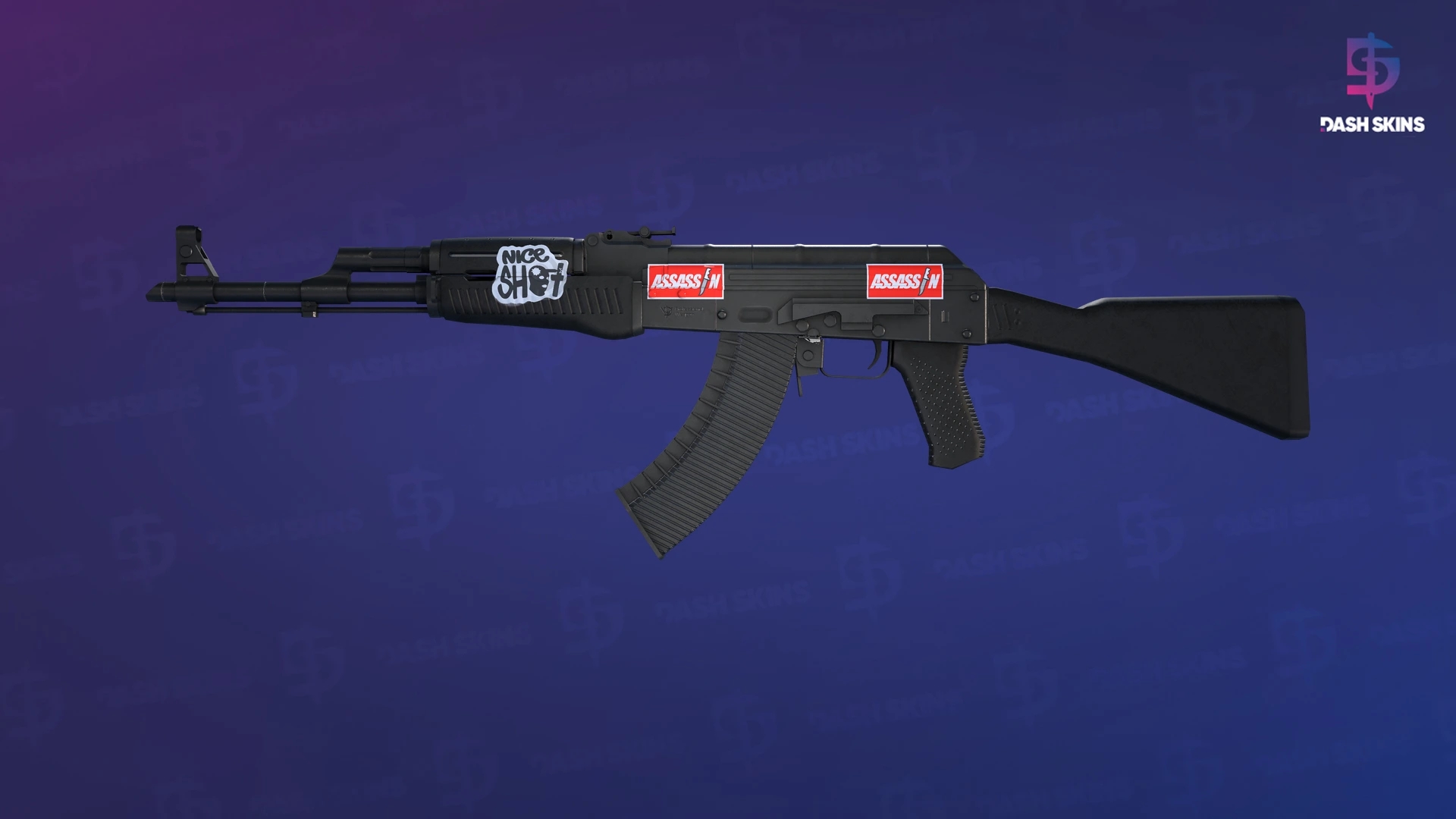 AK-47 | Slate (Well-Worn) Screenshot Playside