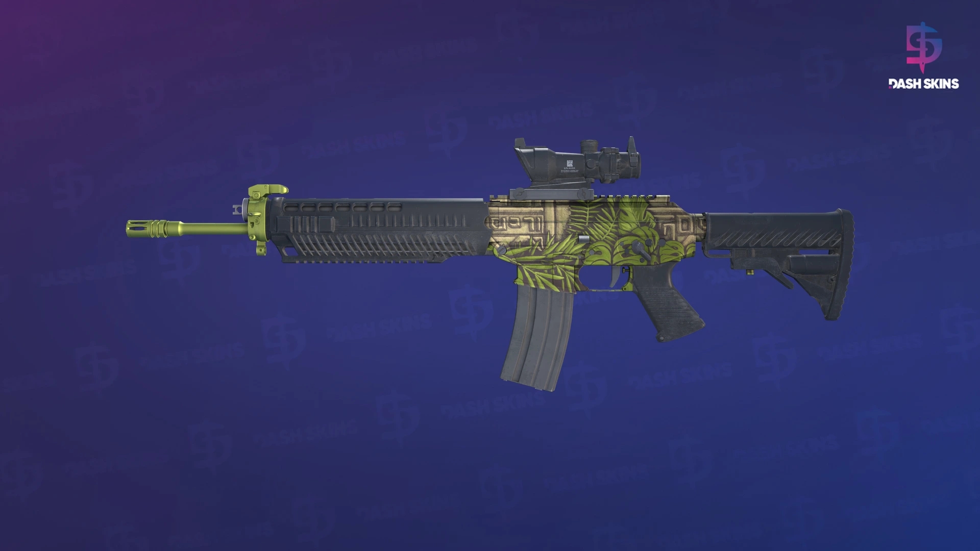 SG 553 | Lush Ruins (Minimal Wear) Screenshot Playside