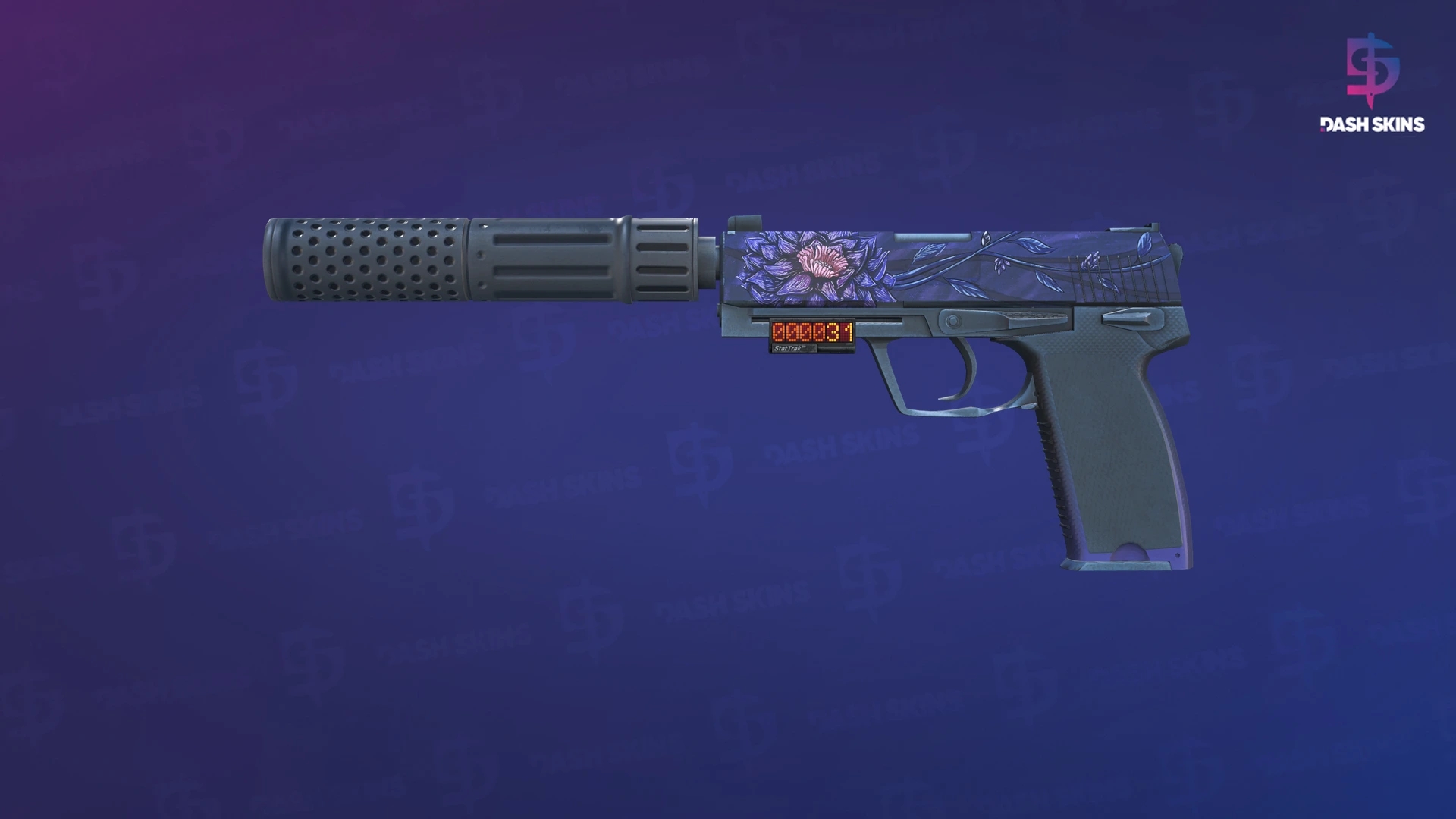 StatTrak™ USP-S | Black Lotus (Minimal Wear) Screenshot Playside