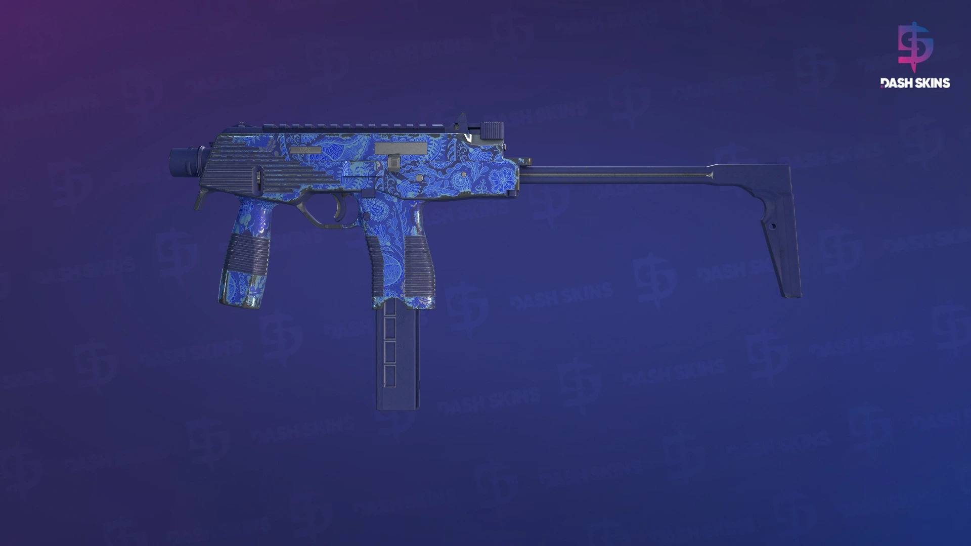 MP9 | Cobalt Paisley (Field-Tested) Screenshot Playside