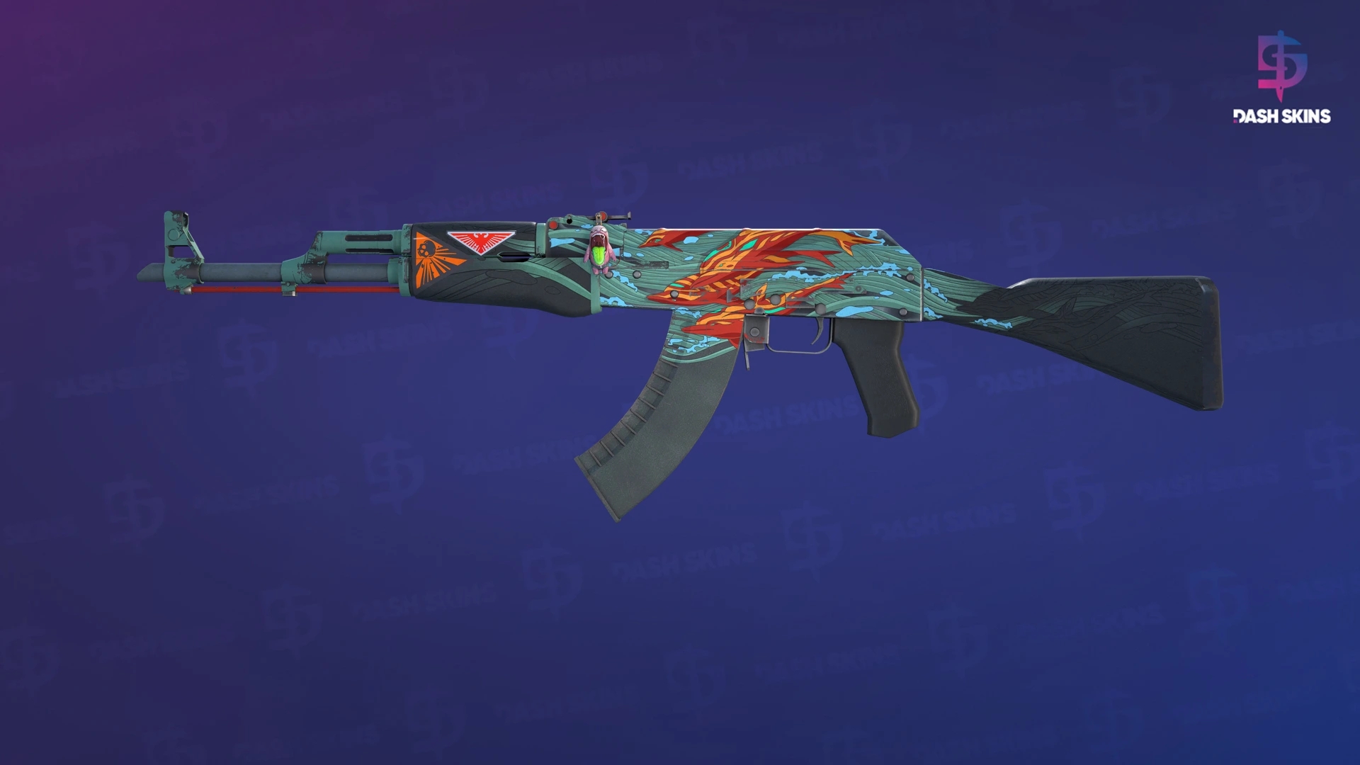 AK-47 | Aquamarine Revenge (Field-Tested) Screenshot Playside