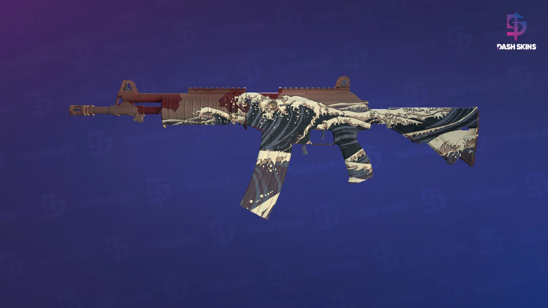 Galil AR | Crimson Tsunami (Factory New) Screenshot Playside