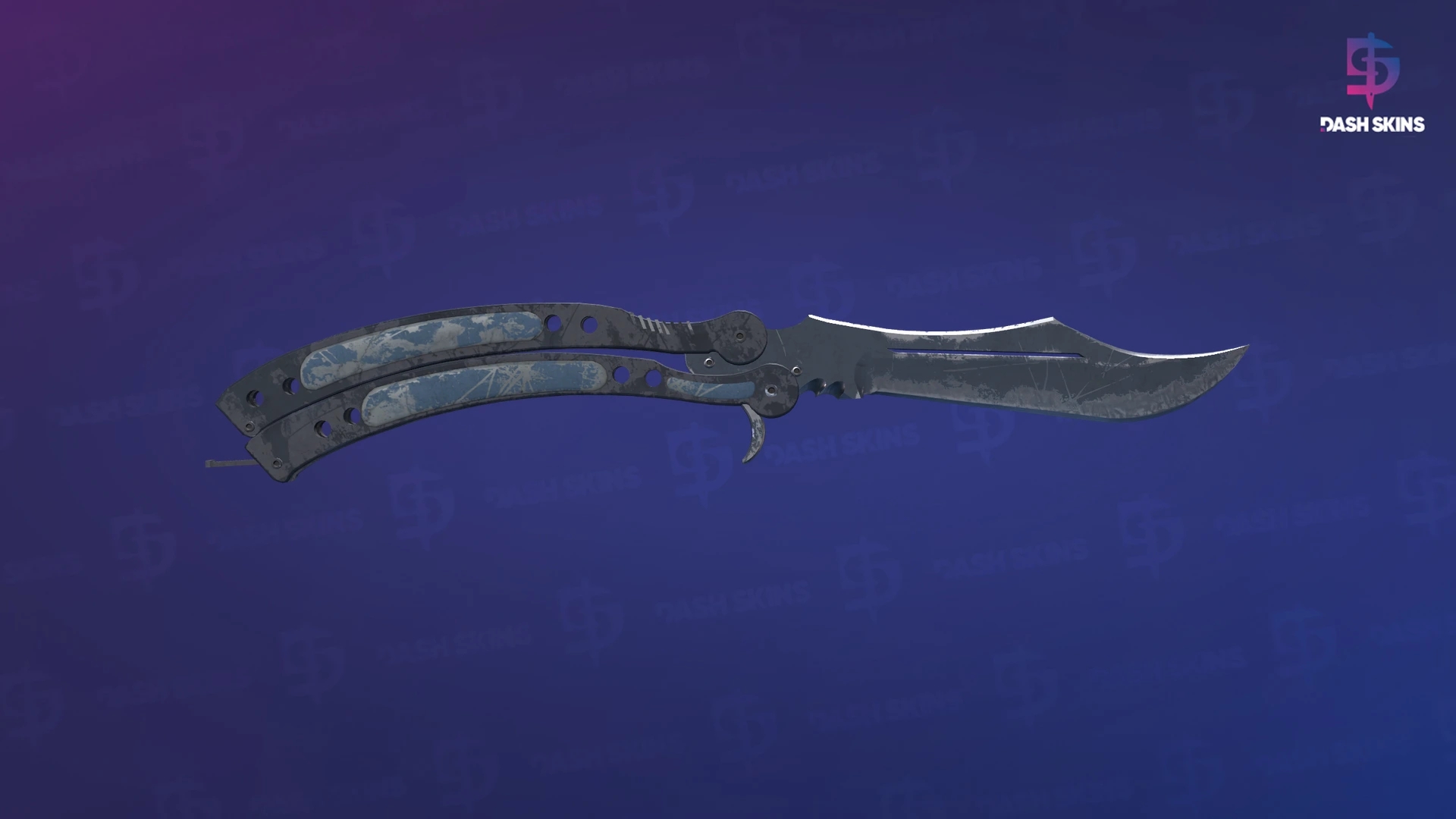 ★ Butterfly Knife | Night (Battle-Scarred) Screenshot Playside