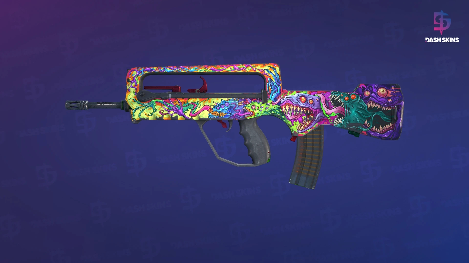 FAMAS | Bad Trip (Battle-Scarred) Screenshot Playside