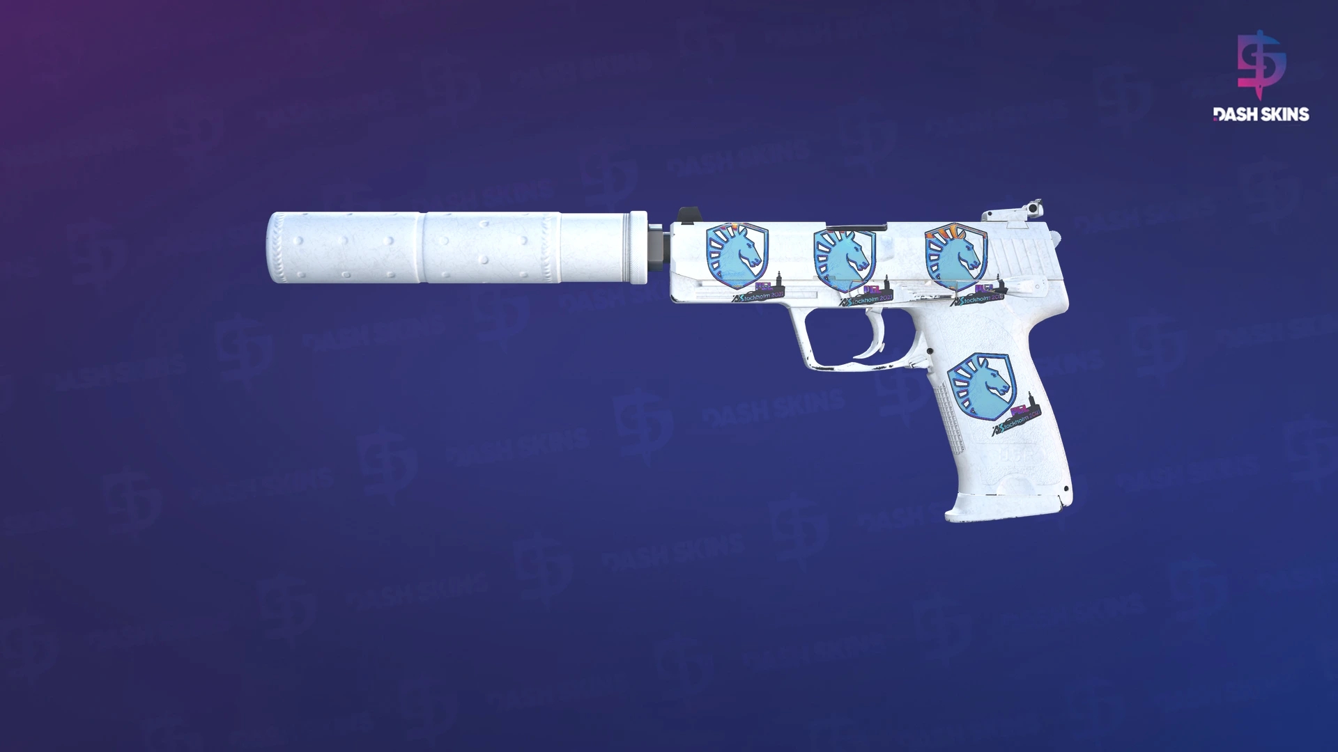 USP-S | Whiteout (Minimal Wear) Screenshot Playside