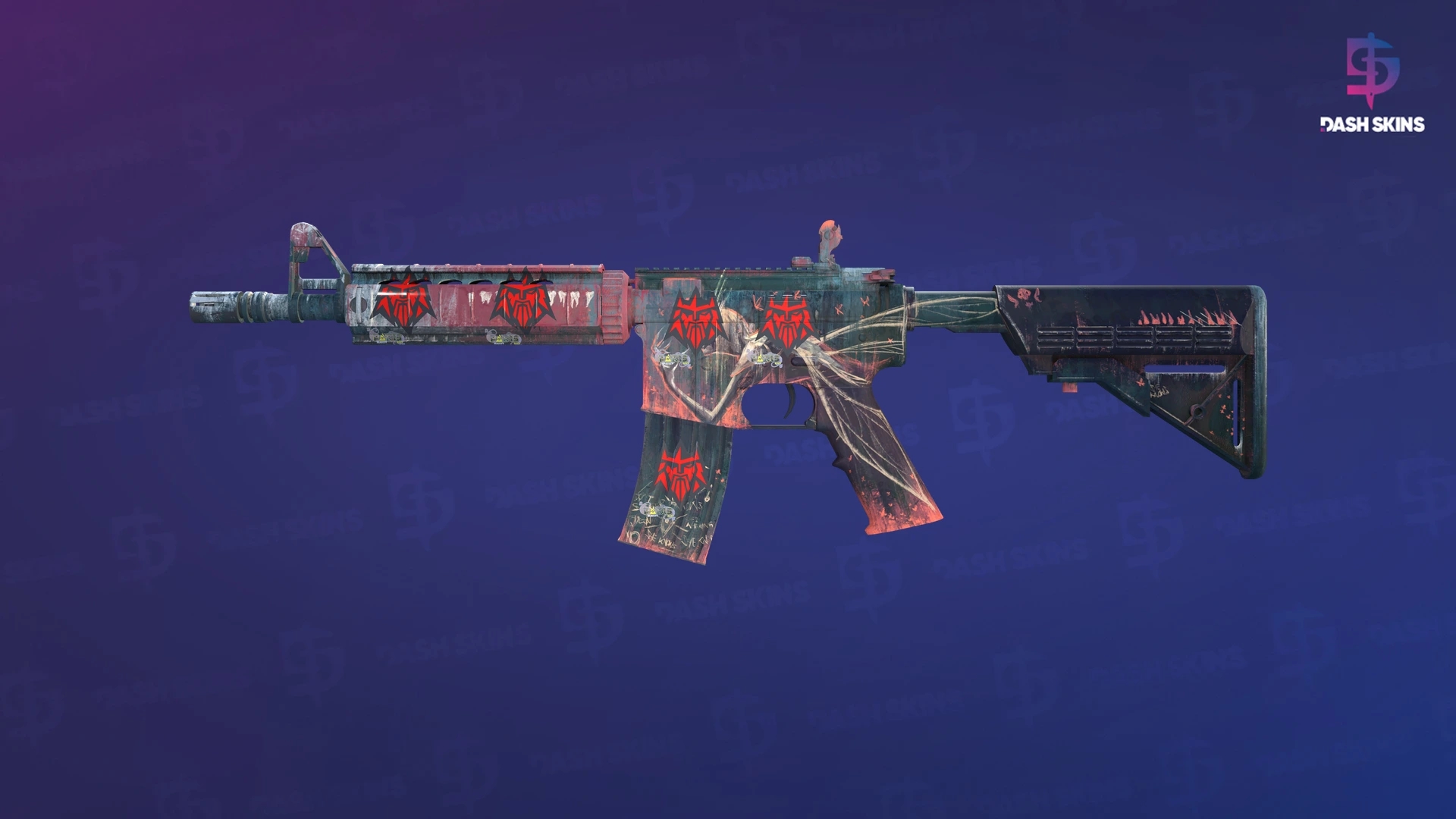 M4A4 | Tooth Fairy (Minimal Wear) Screenshot Playside