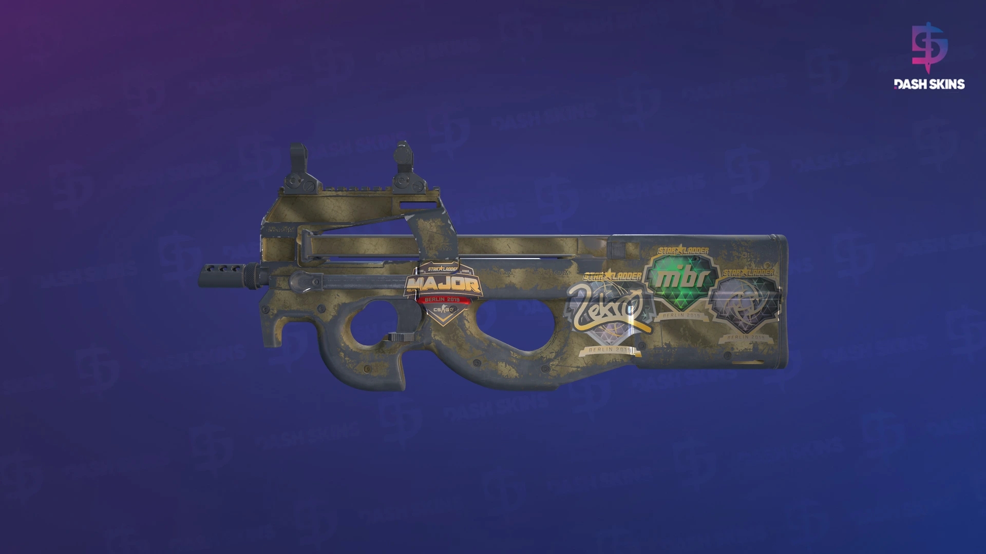 Souvenir P90 | Sand Spray (Battle-Scarred) Screenshot Playside