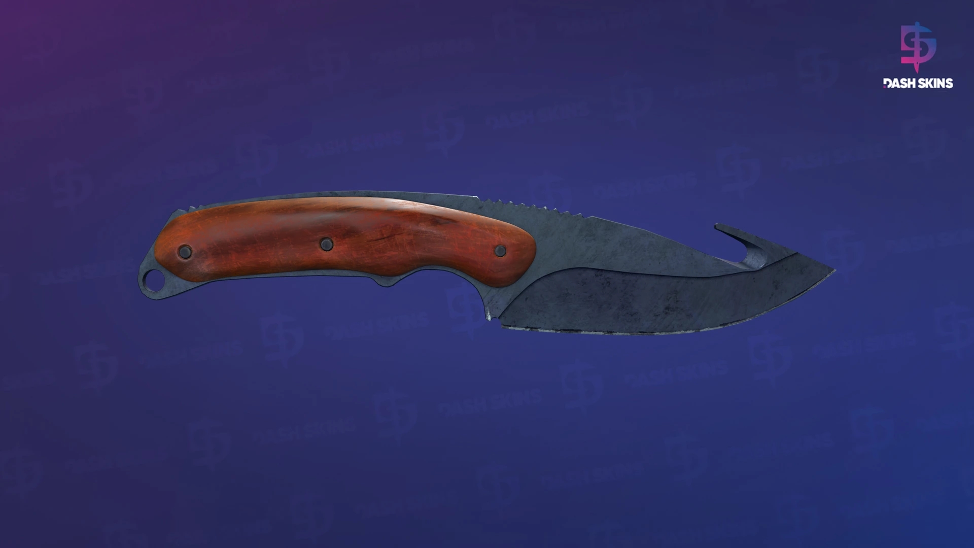 ★ Gut Knife | Blue Steel (Well-Worn) Screenshot Playside