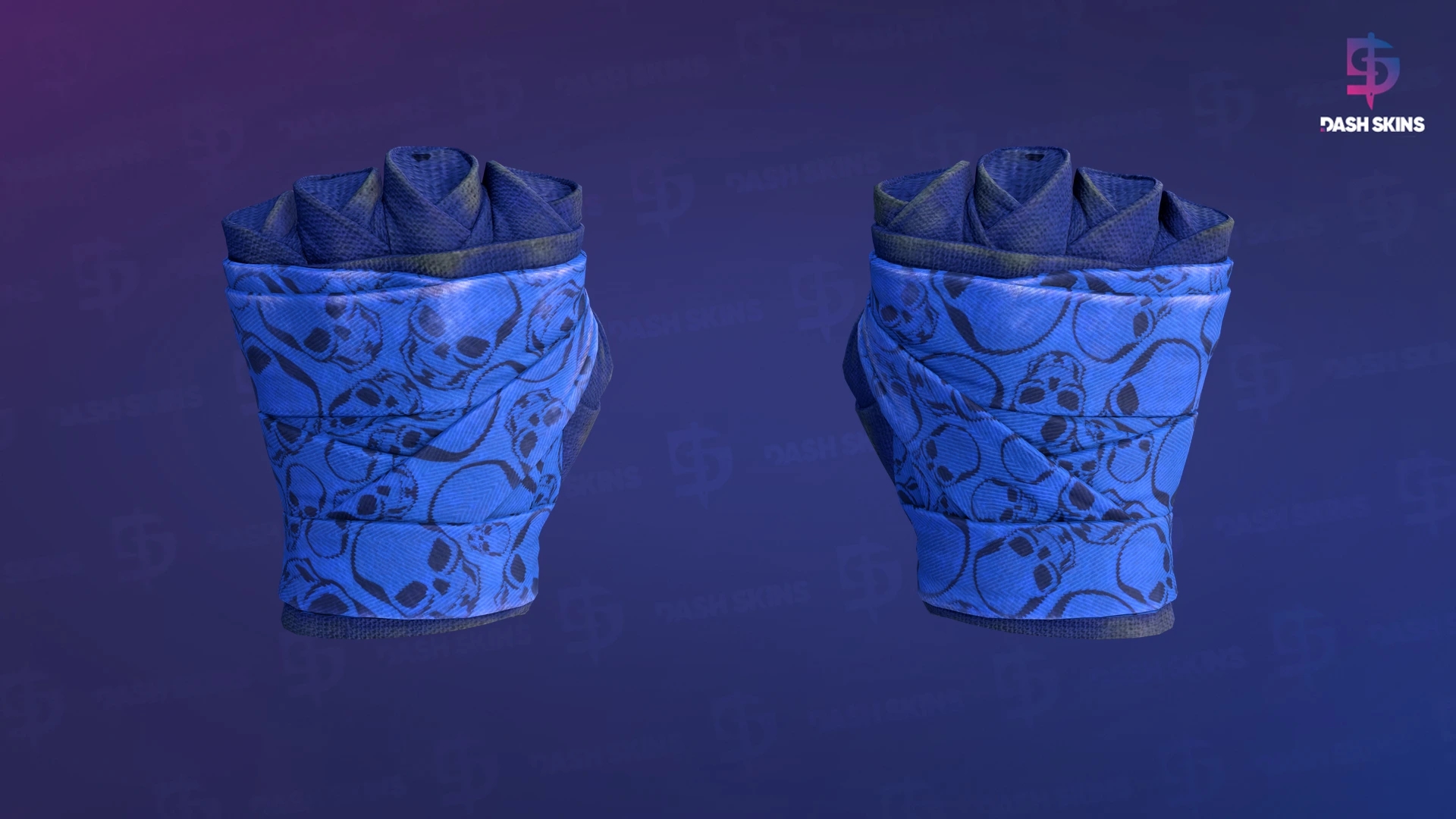 ★ Hand Wraps | Cobalt Skulls (Field-Tested) Screenshot Playside