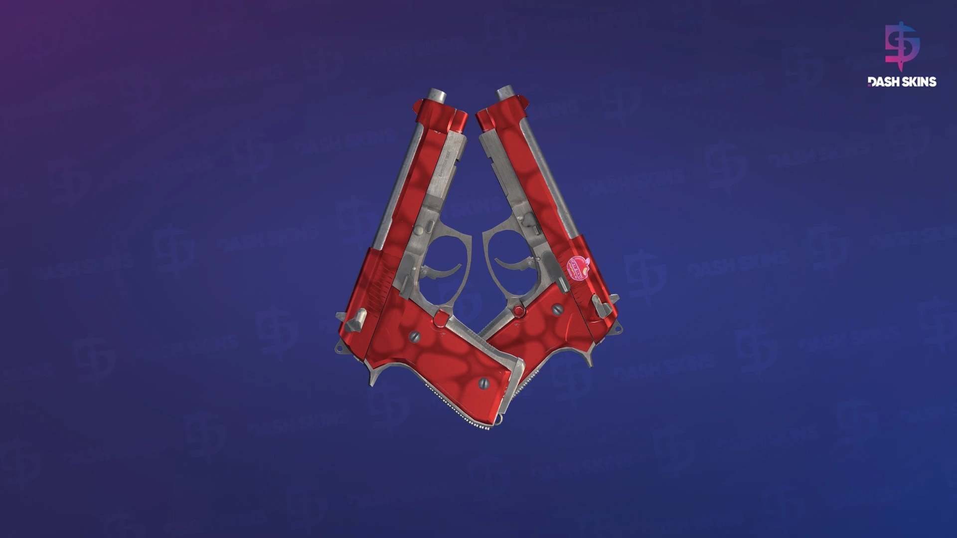 Dual Berettas | Hemoglobin (Minimal Wear) Screenshot Playside