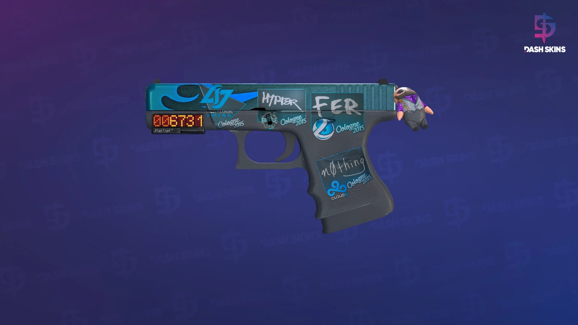 StatTrak™ Glock-18 | Bunsen Burner (Minimal Wear) Screenshot Playside