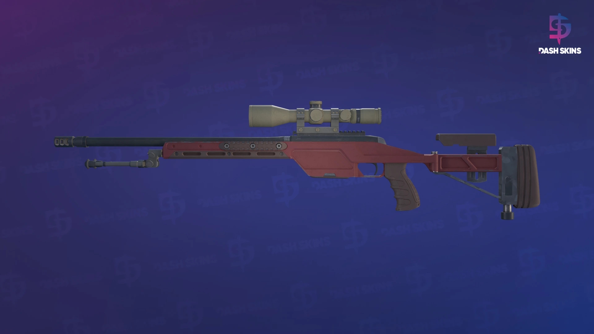 SSG 08 | Red Stone (Field-Tested) Screenshot Playside