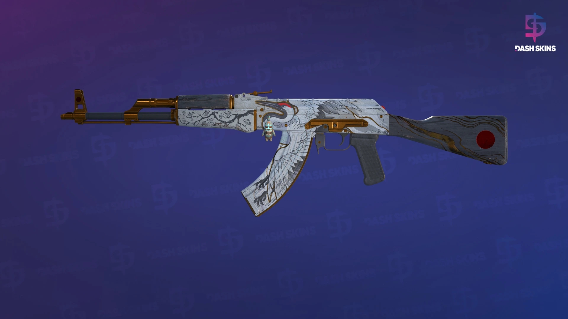 AK-47 | Crane Flight (Well-Worn) Screenshot Playside