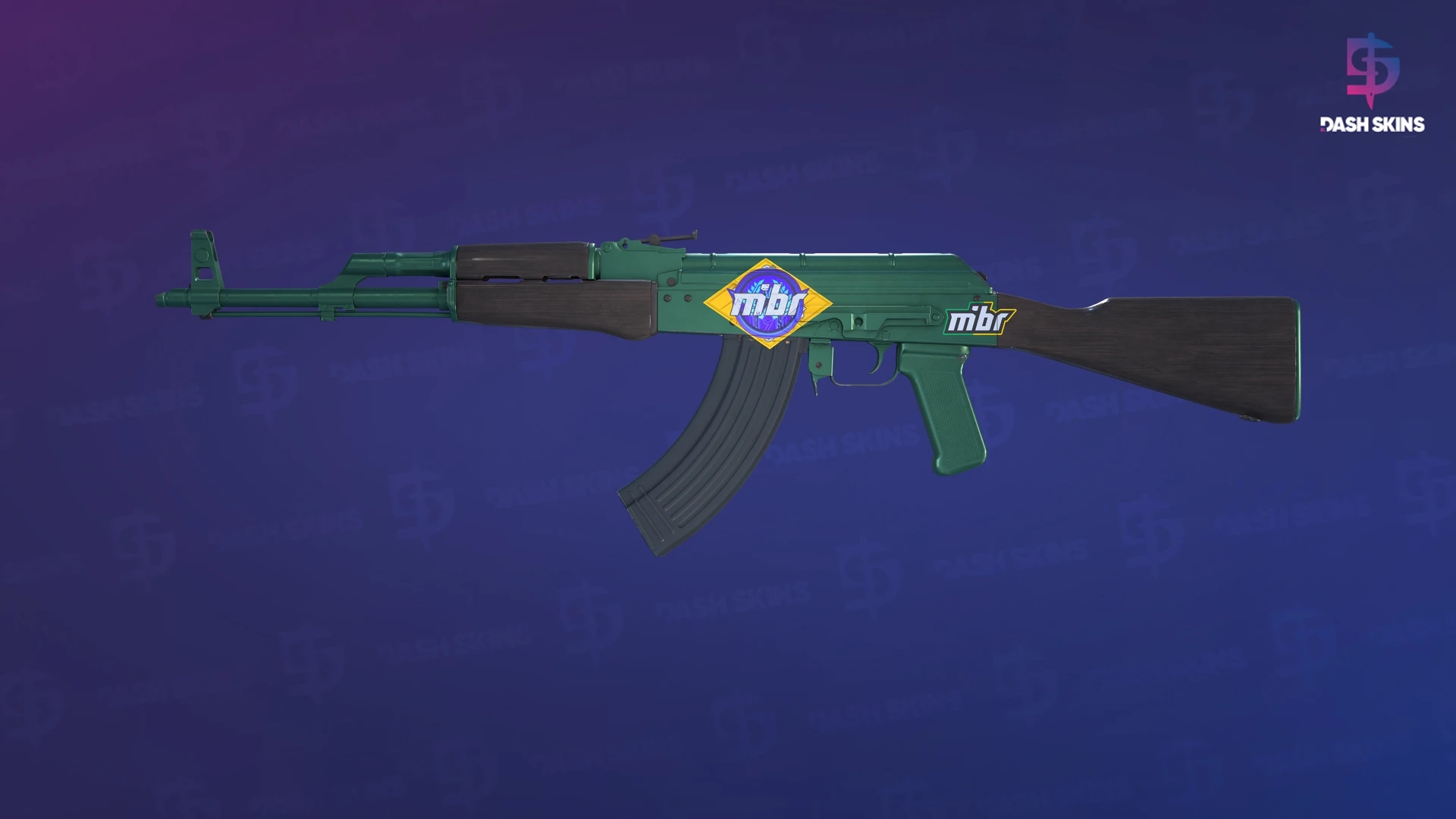 AK-47 | Wintergreen (Minimal Wear) Screenshot Playside