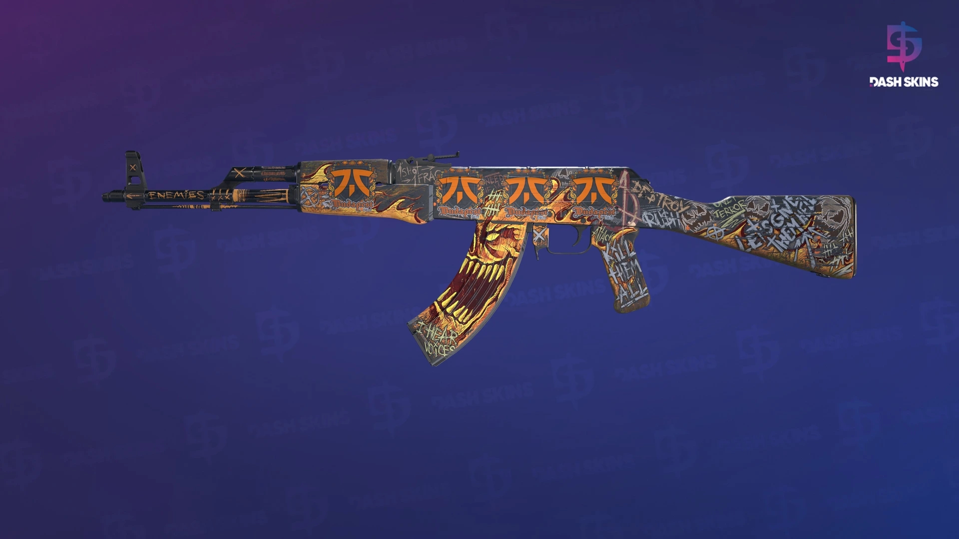 AK-47 | Searing Rage (Minimal Wear) Screenshot Playside