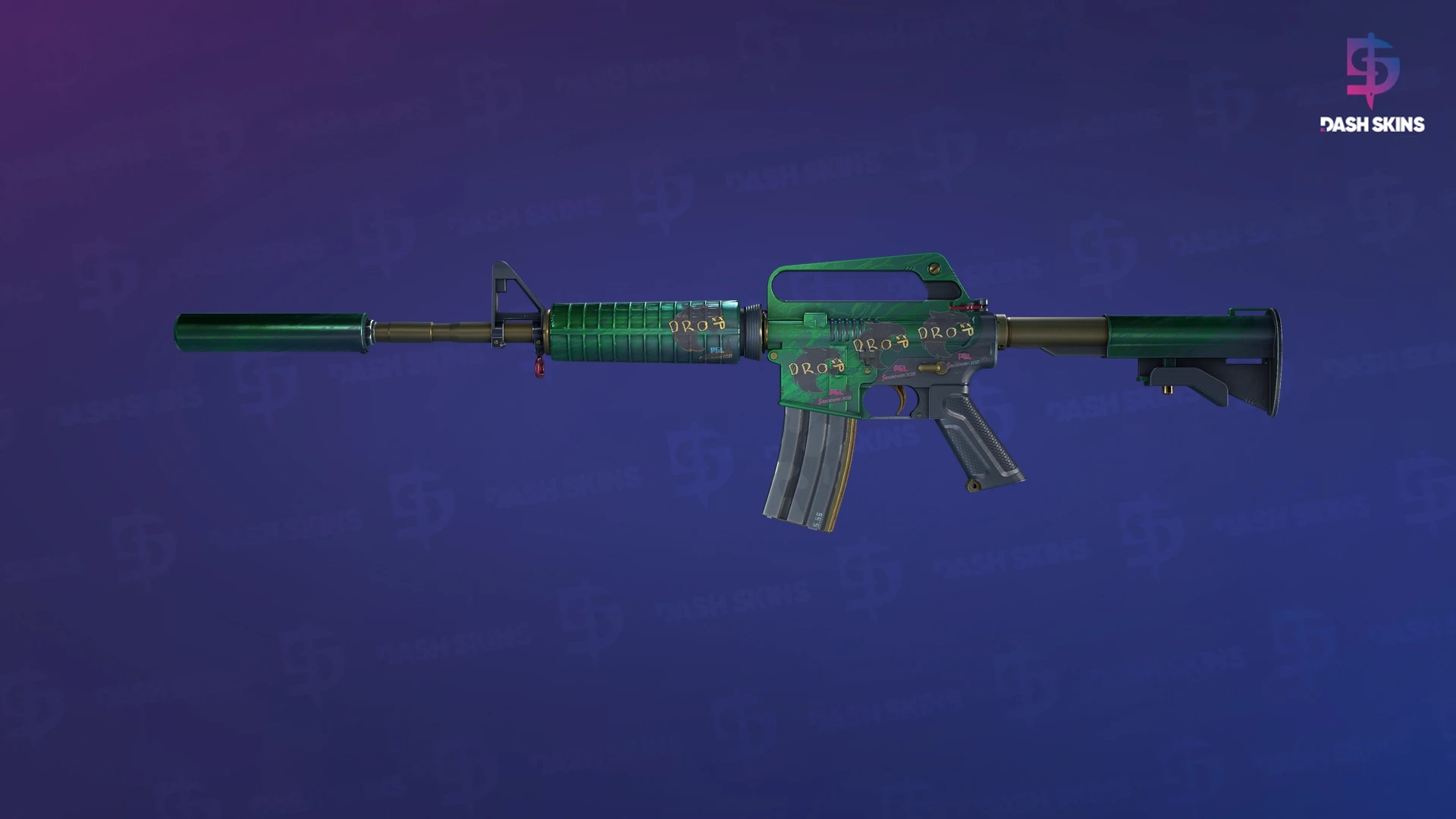 M4A1-S | Electrum (Minimal Wear) Screenshot Playside
