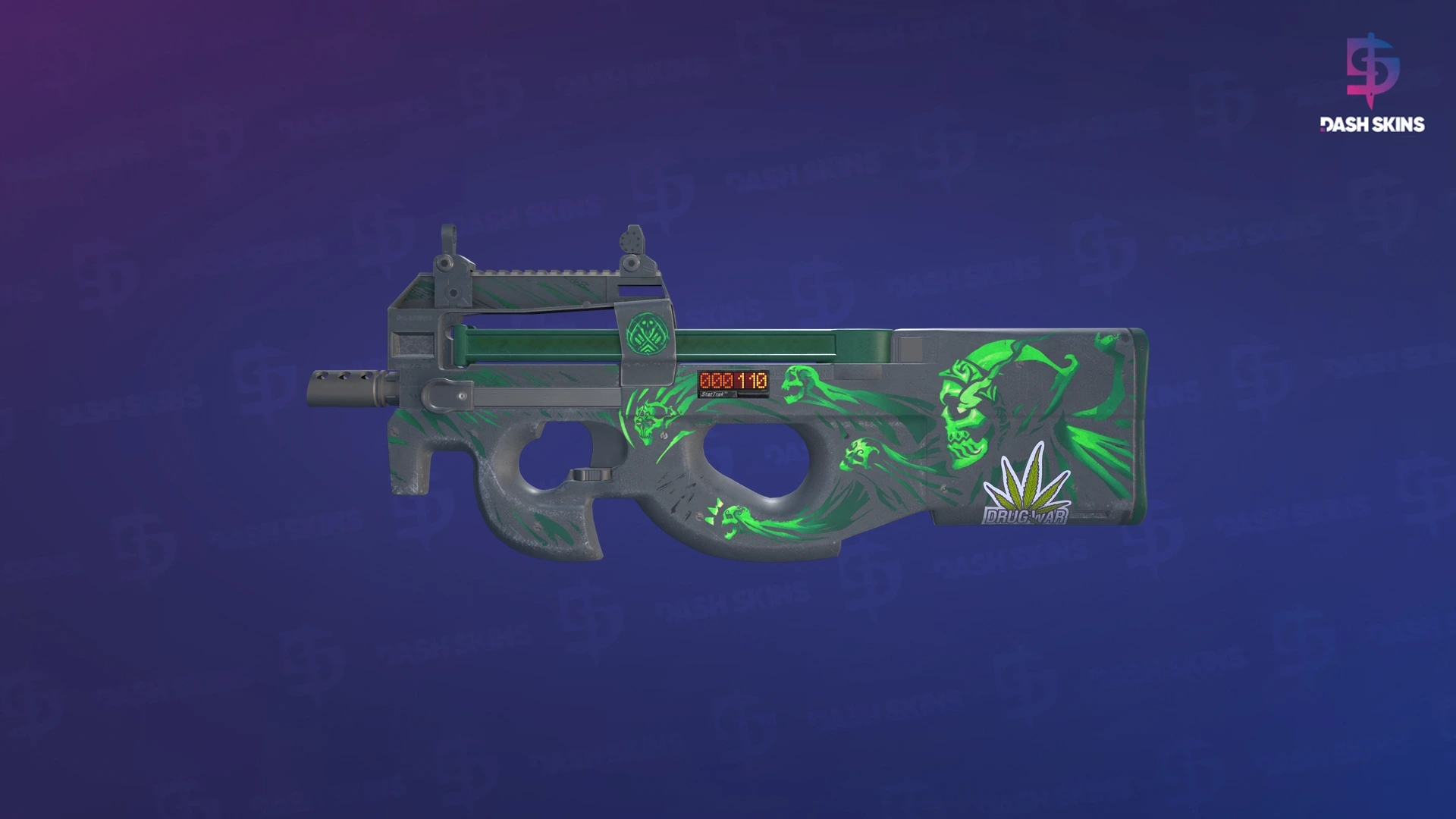 StatTrak™ P90 | Grim (Well-Worn) Screenshot Playside