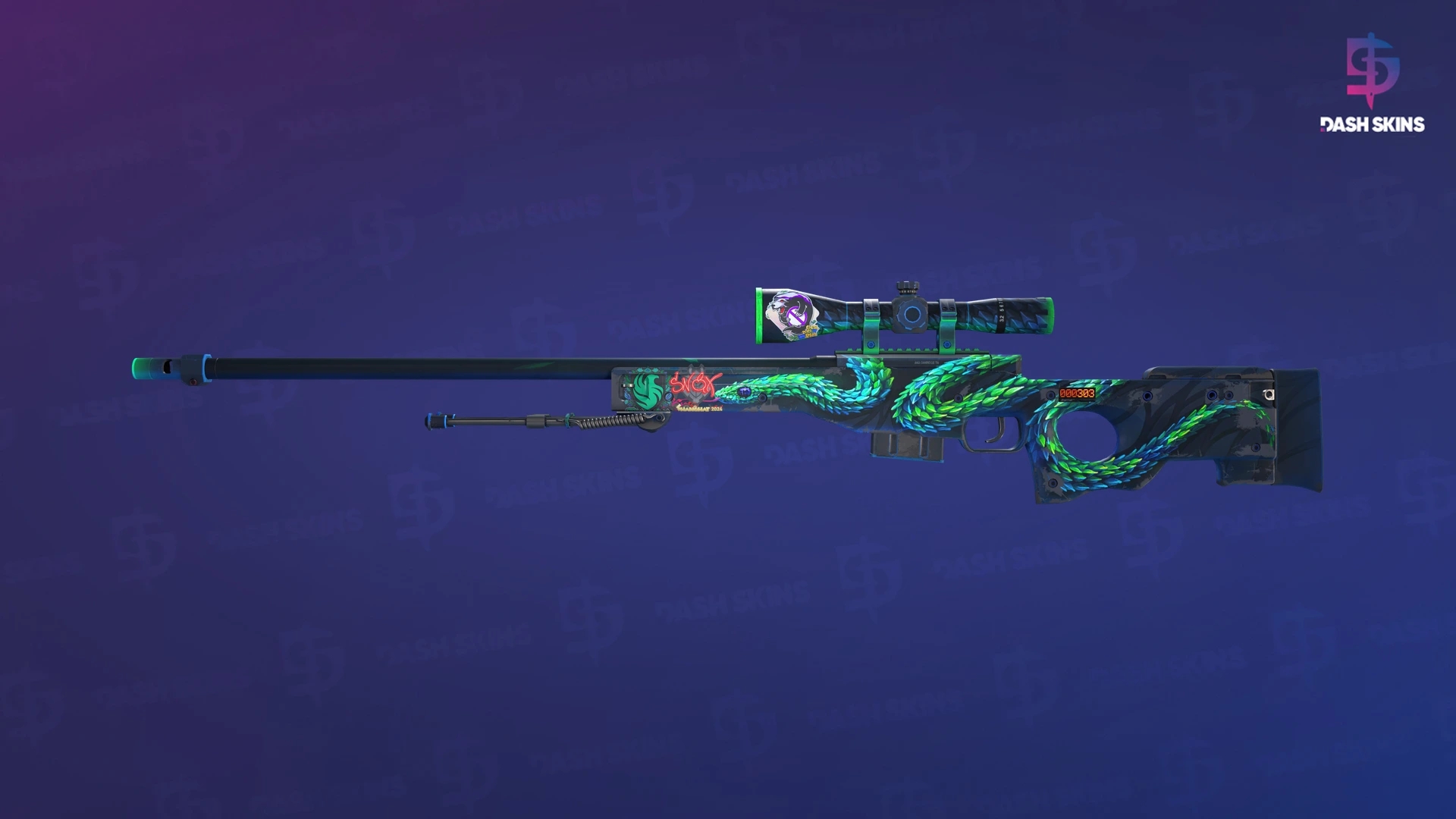 StatTrak™ AWP | Atheris (Well-Worn) Screenshot Playside