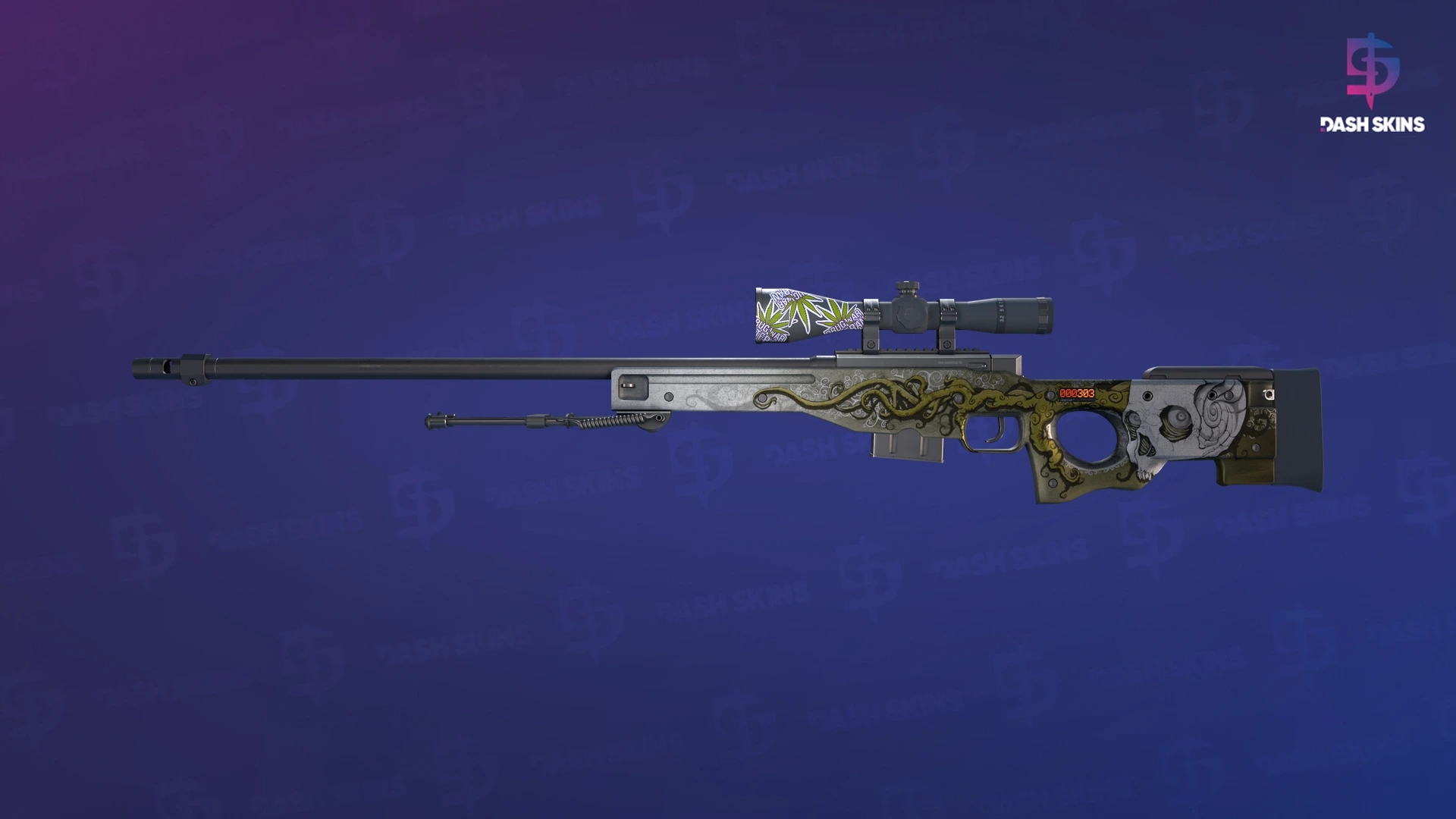 StatTrak™ AWP | Worm God (Field-Tested) Screenshot Playside