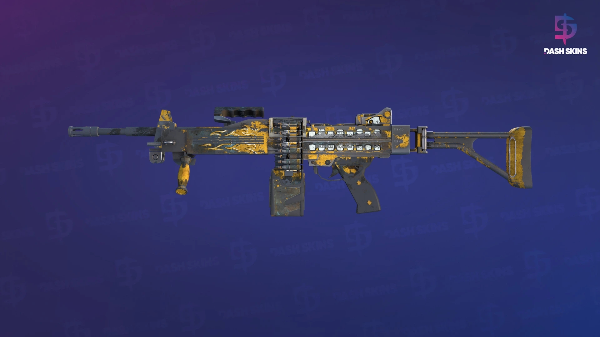 Negev | Loudmouth (Battle-Scarred) Screenshot Playside