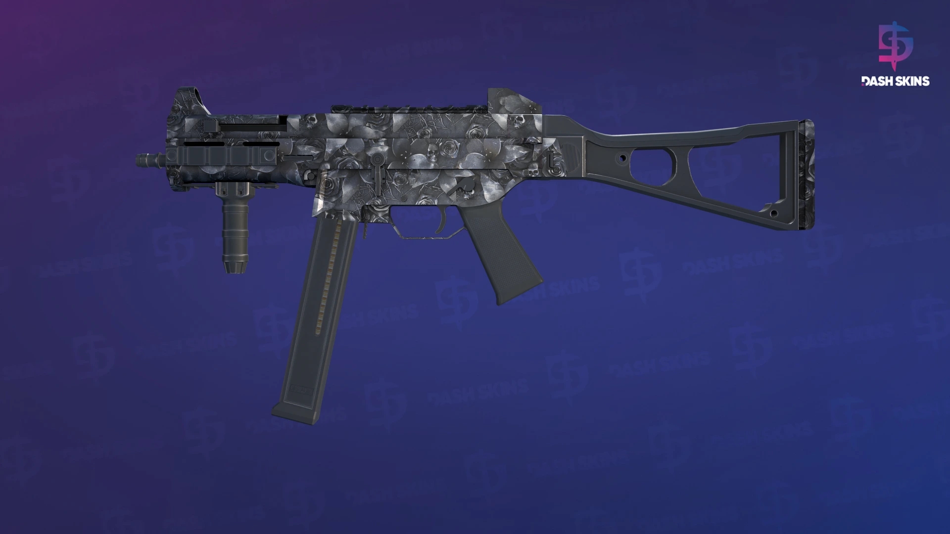 UMP-45 | Metal Flowers (Minimal Wear) Screenshot Playside