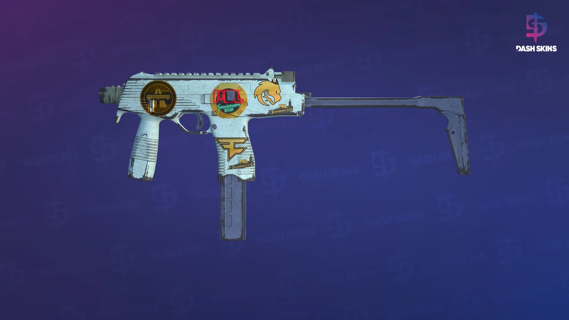 Souvenir MP9 | Storm (Battle-Scarred) Screenshot Playside