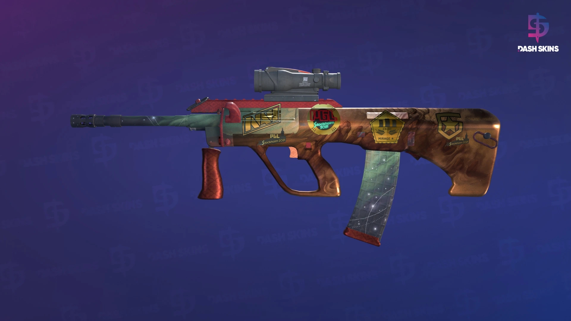 Souvenir AUG | Sand Storm (Well-Worn) Screenshot Playside