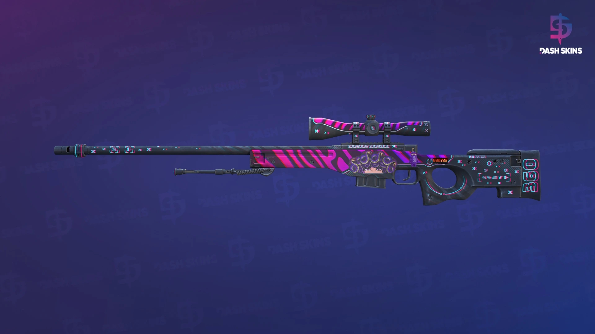 StatTrak™ AWP | Chromatic Aberration (Minimal Wear) Screenshot Playside