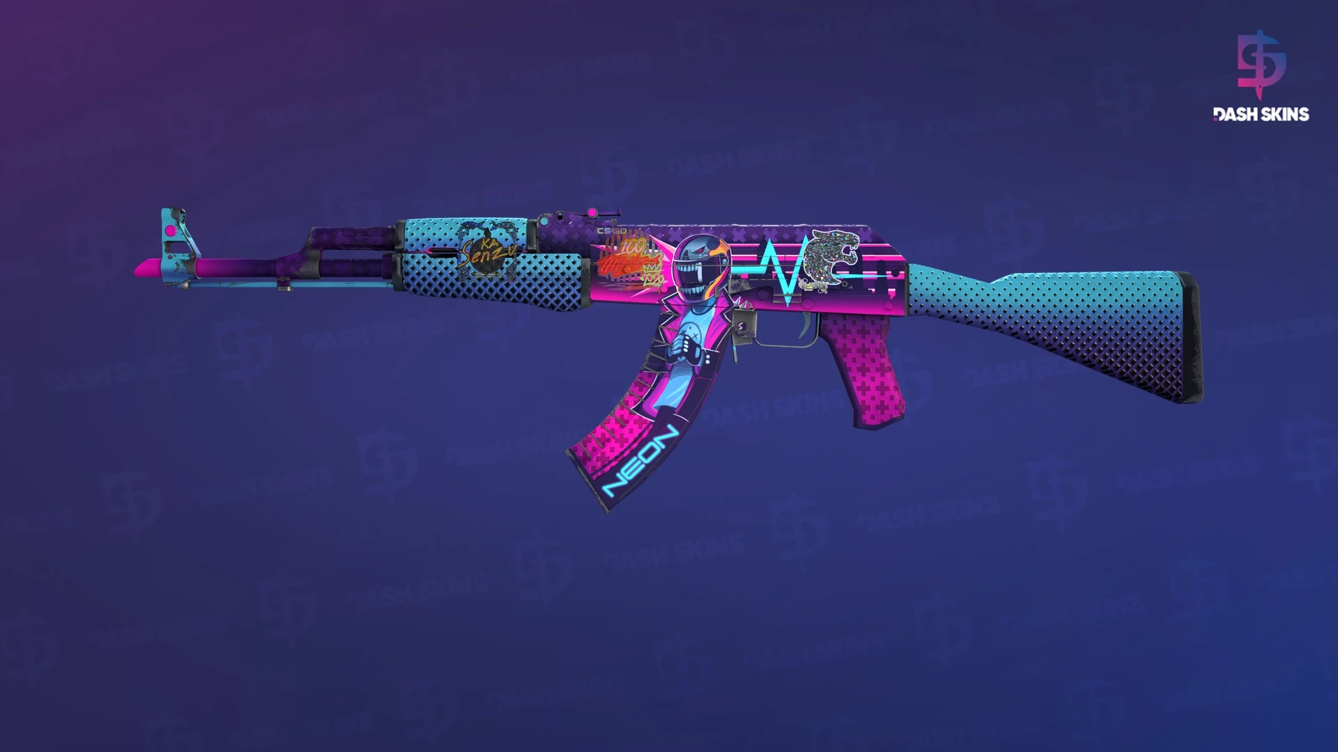 AK-47 | Neon Rider (Field-Tested) Screenshot Playside